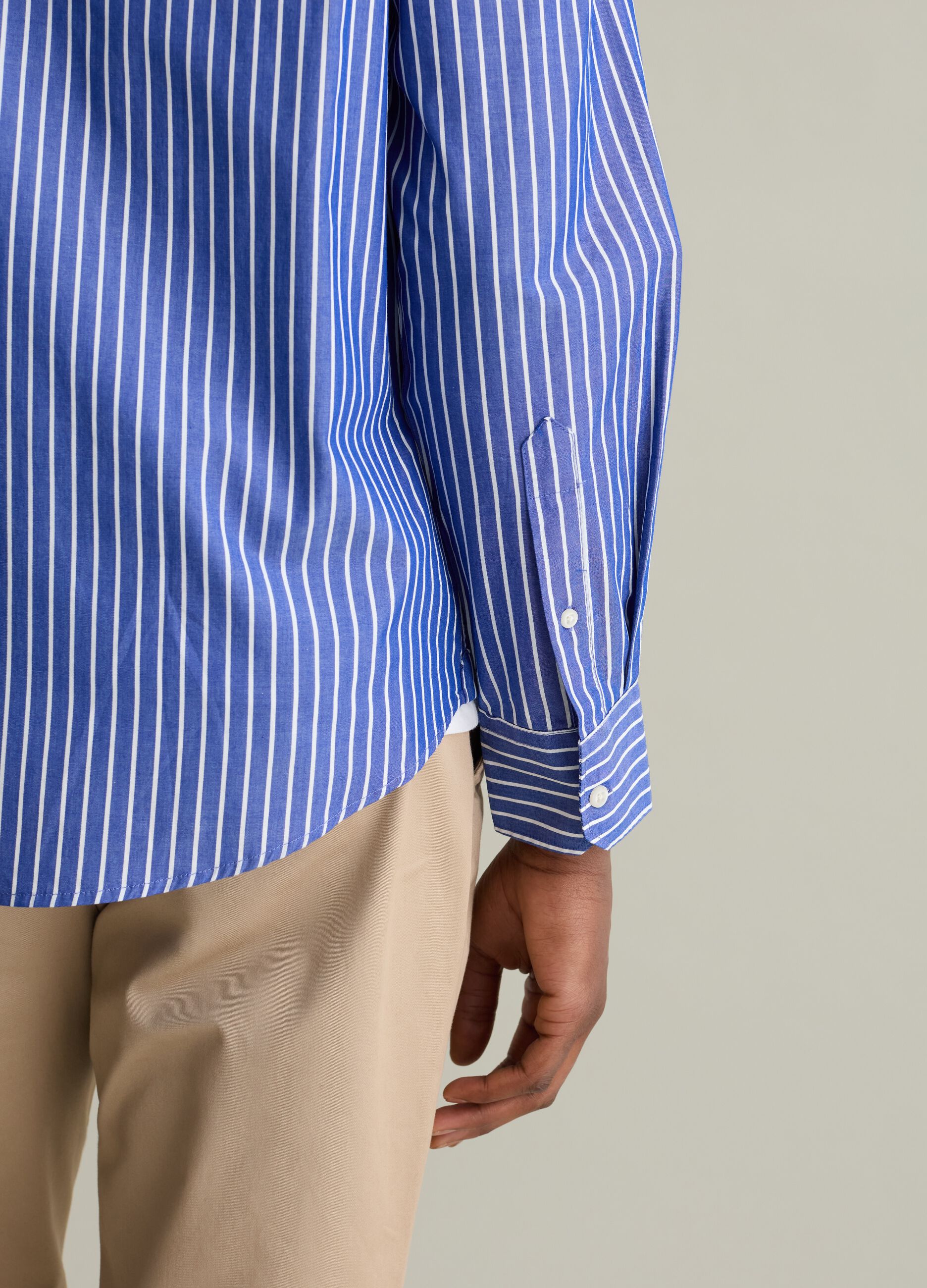 Camisa de popelina de rayas