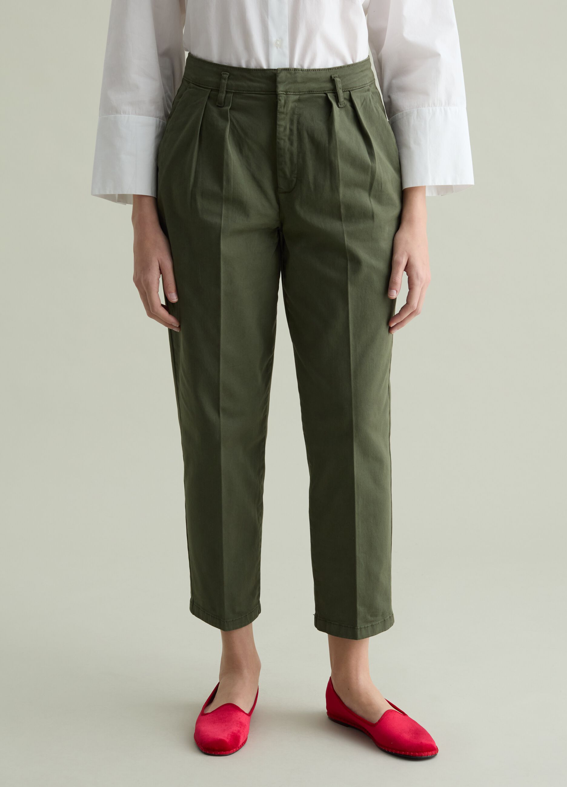 Stretch cotton chinos