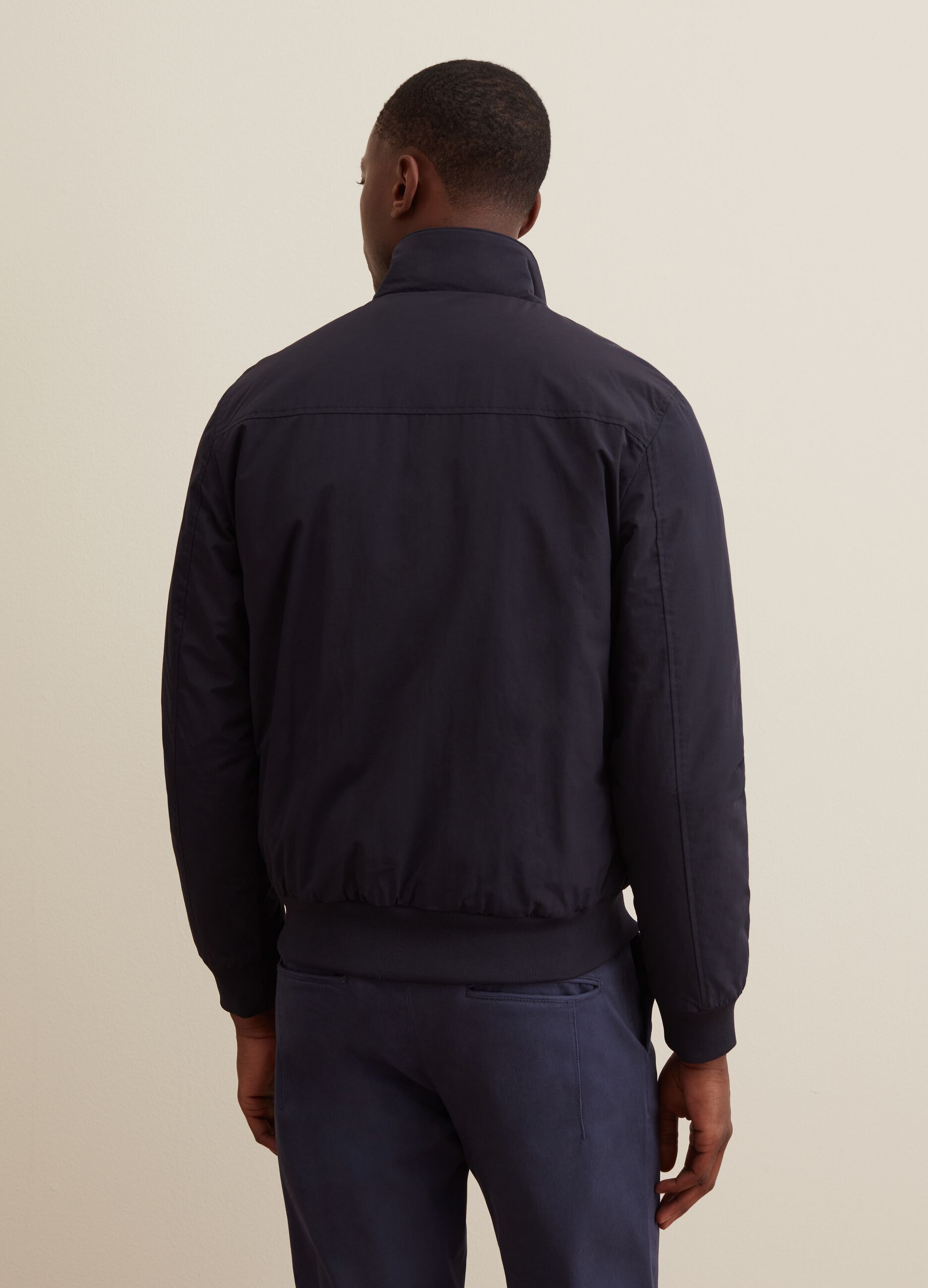 大阪店WEB限定受注制【Chikashitsu +】high neck bomber jacket
