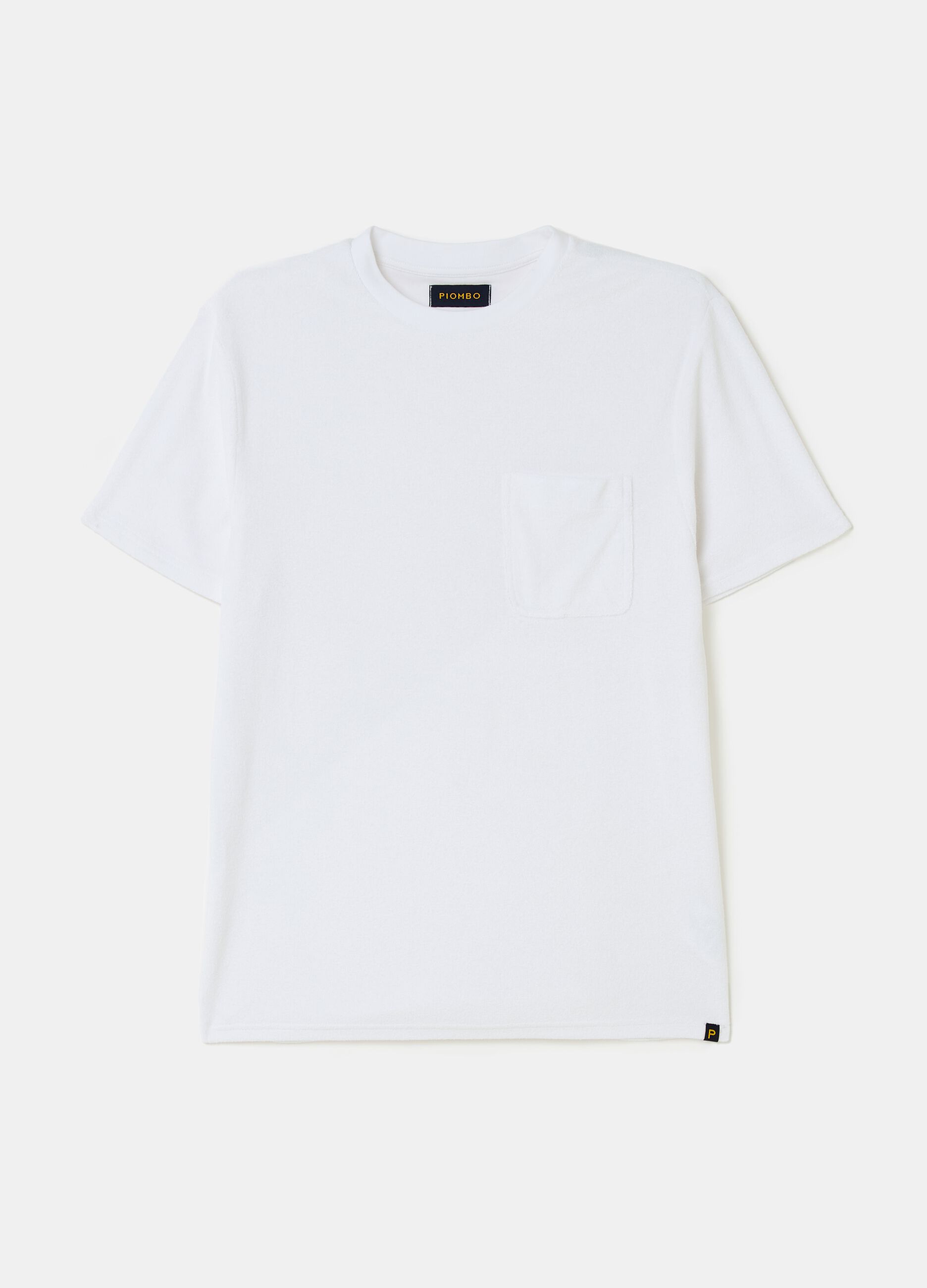 Reverse French terry T-shirt with pocket_3