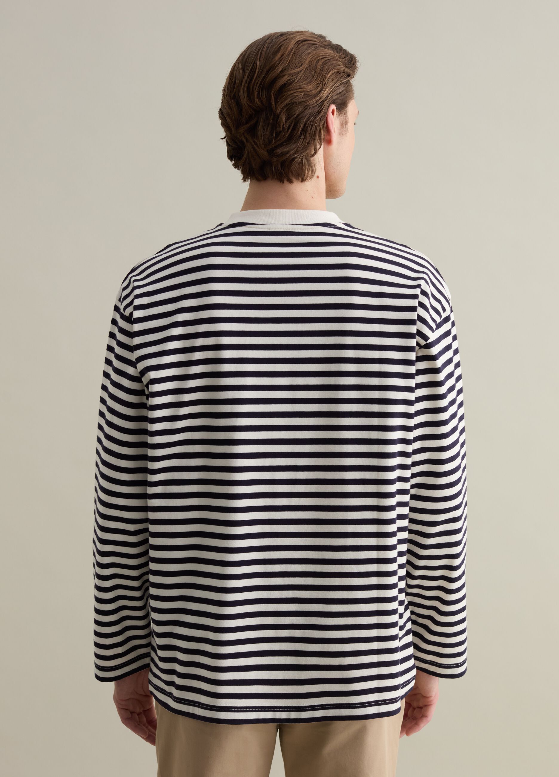 Boxy-fit striped T-shirt