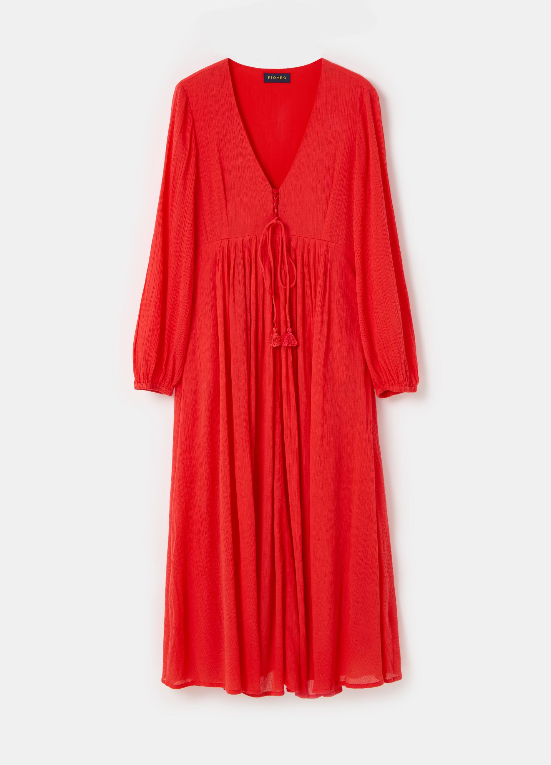 Long dress with laces and tassels_2