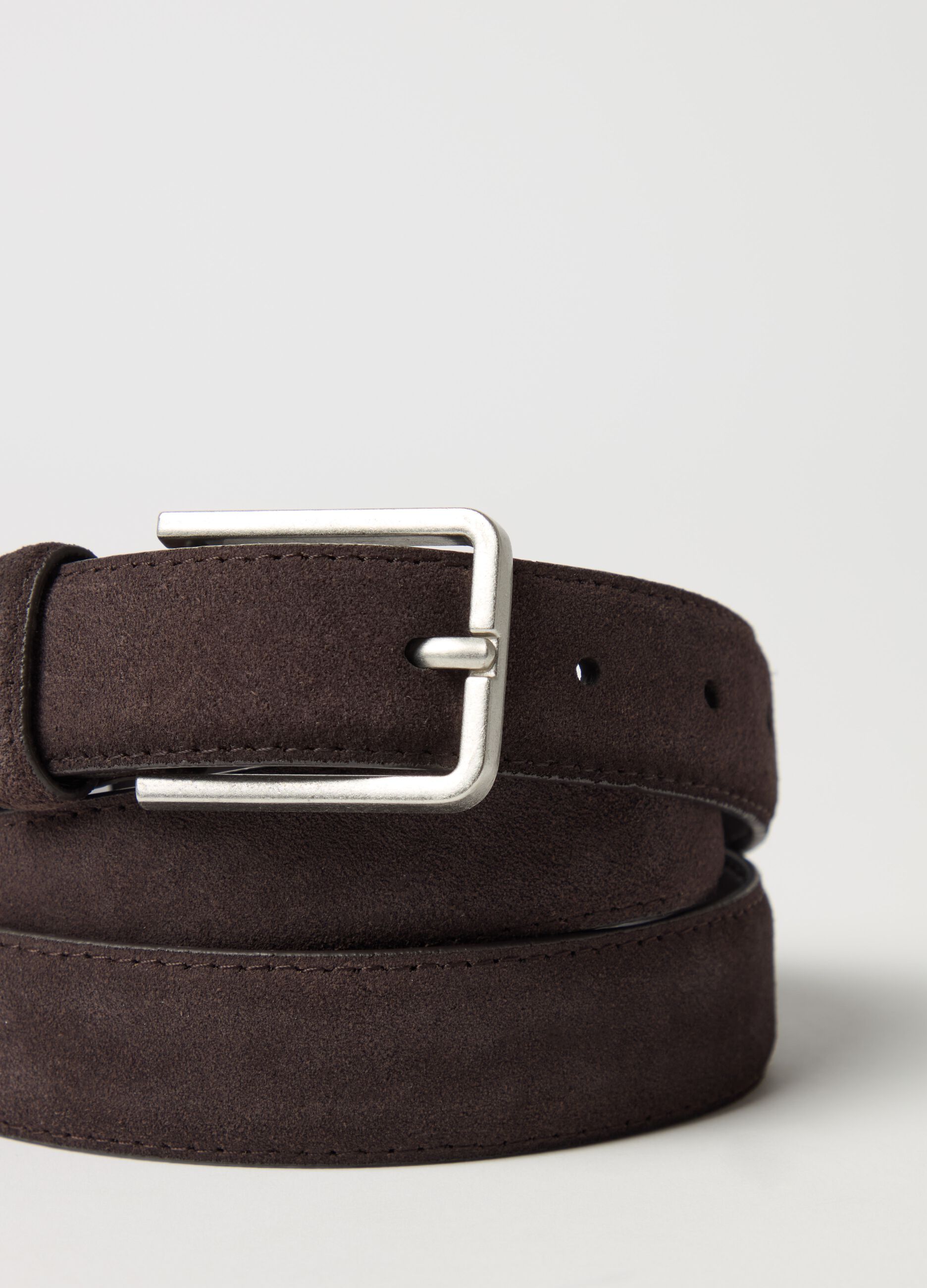 Suede belt