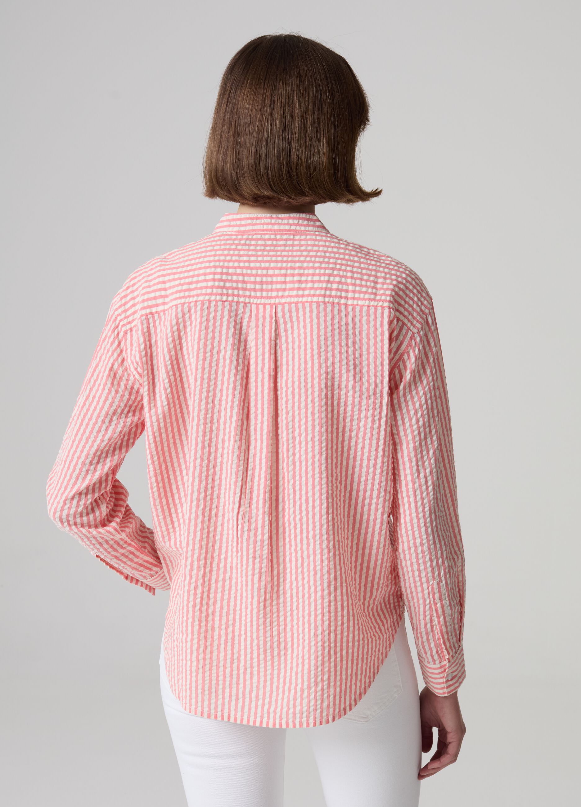 Striped seersucker shirt_2