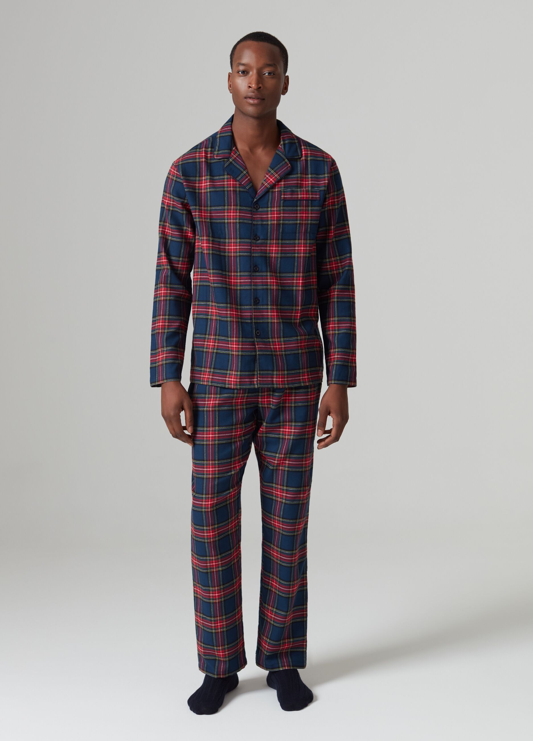 Red tartan pyjamas men online