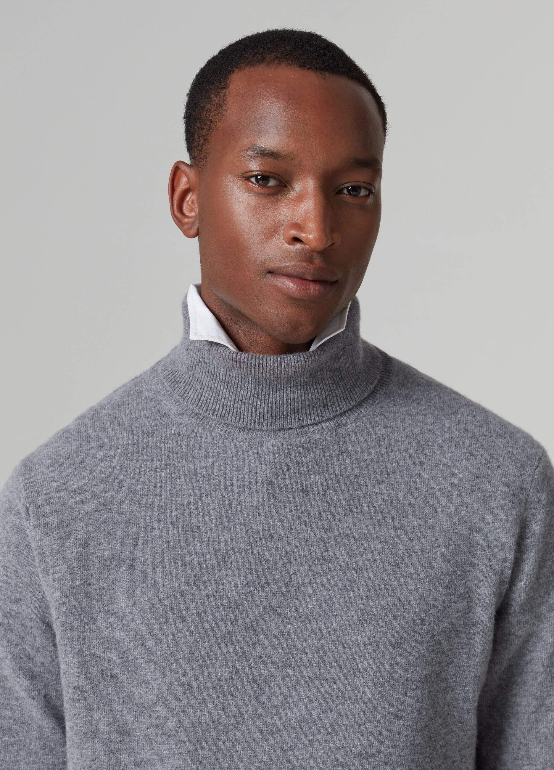 Lambswool polo neck jumper new arrivals