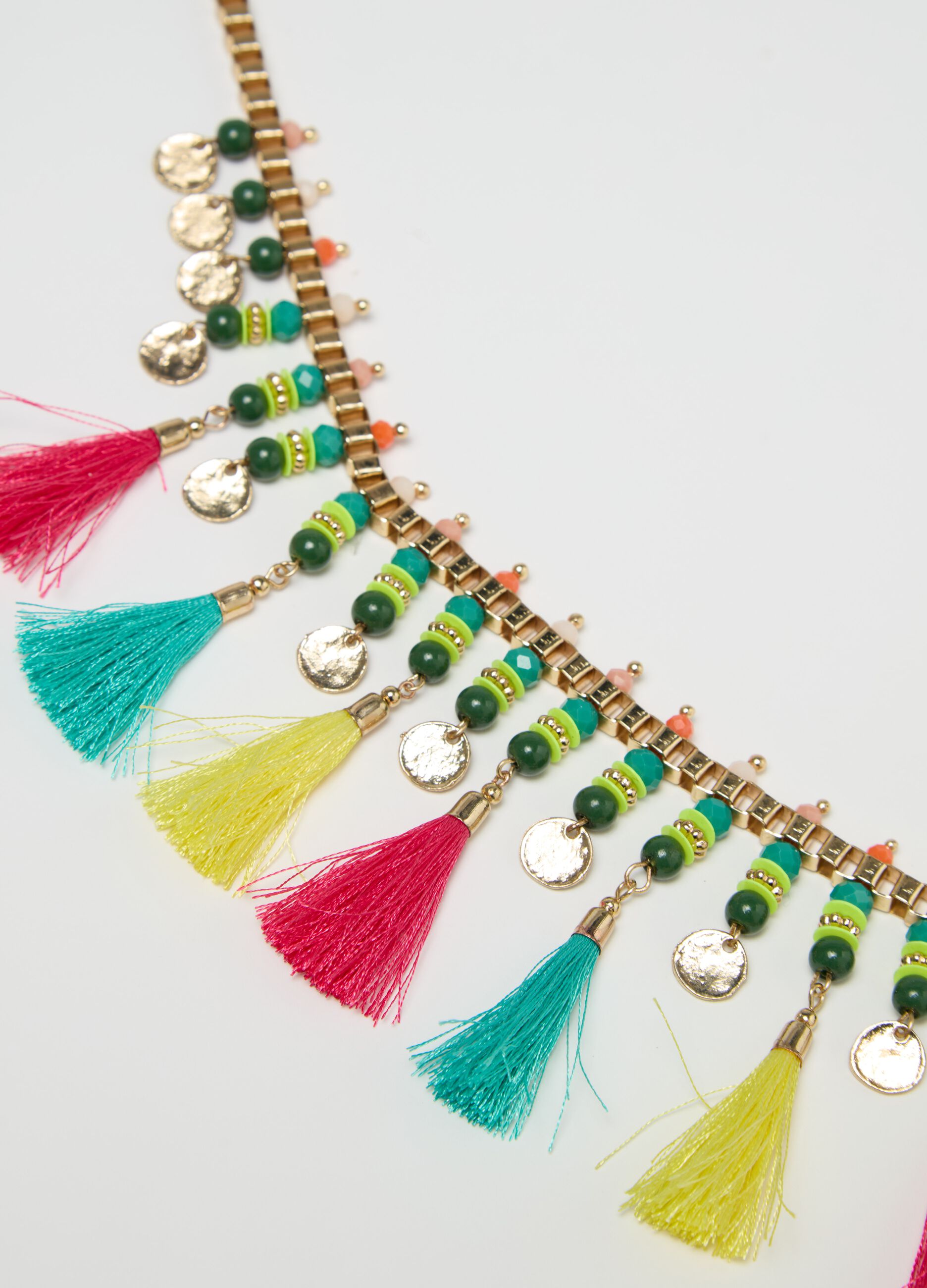 Choker with tassels