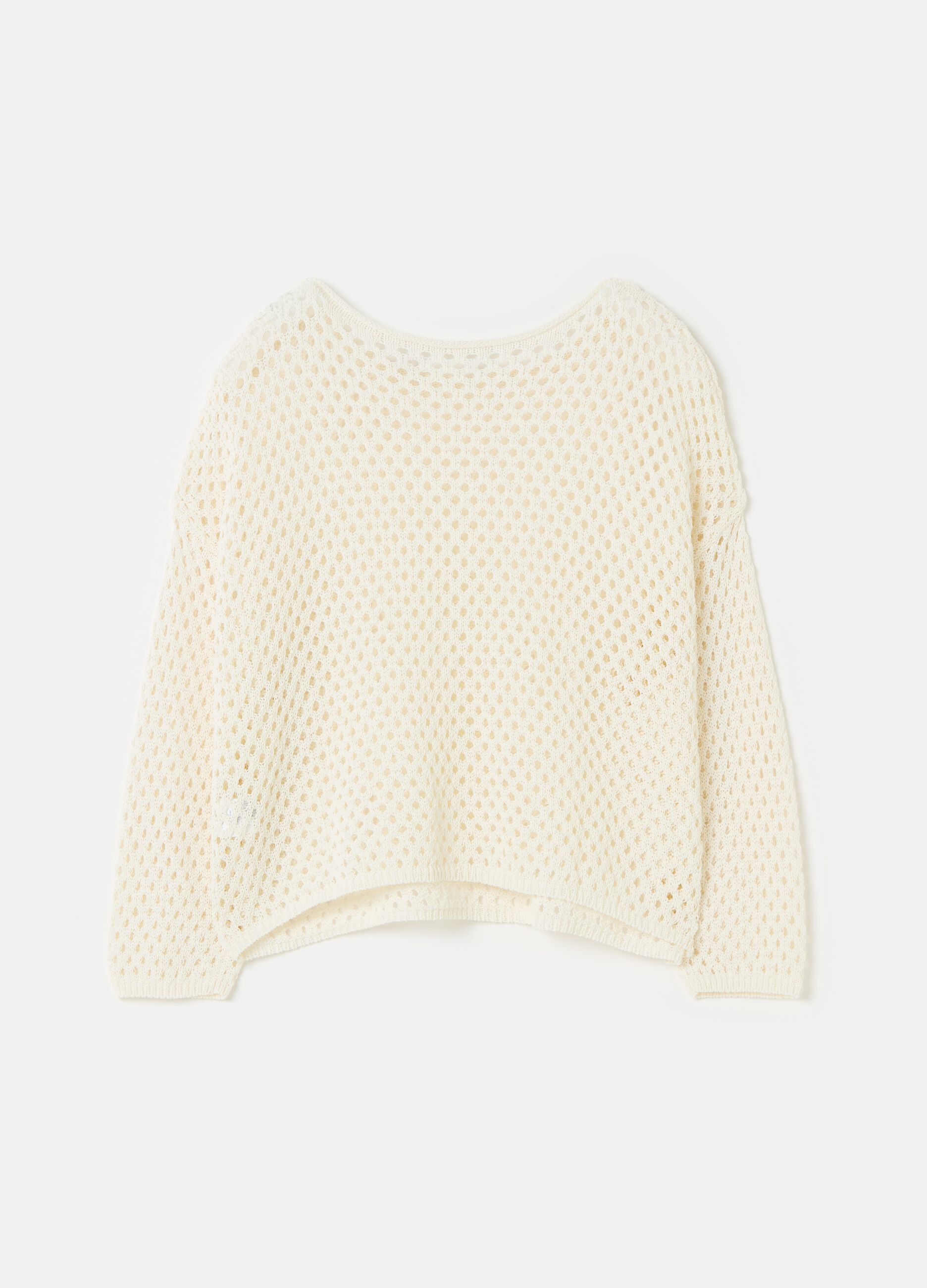 Contemporary oversized crochet top_4