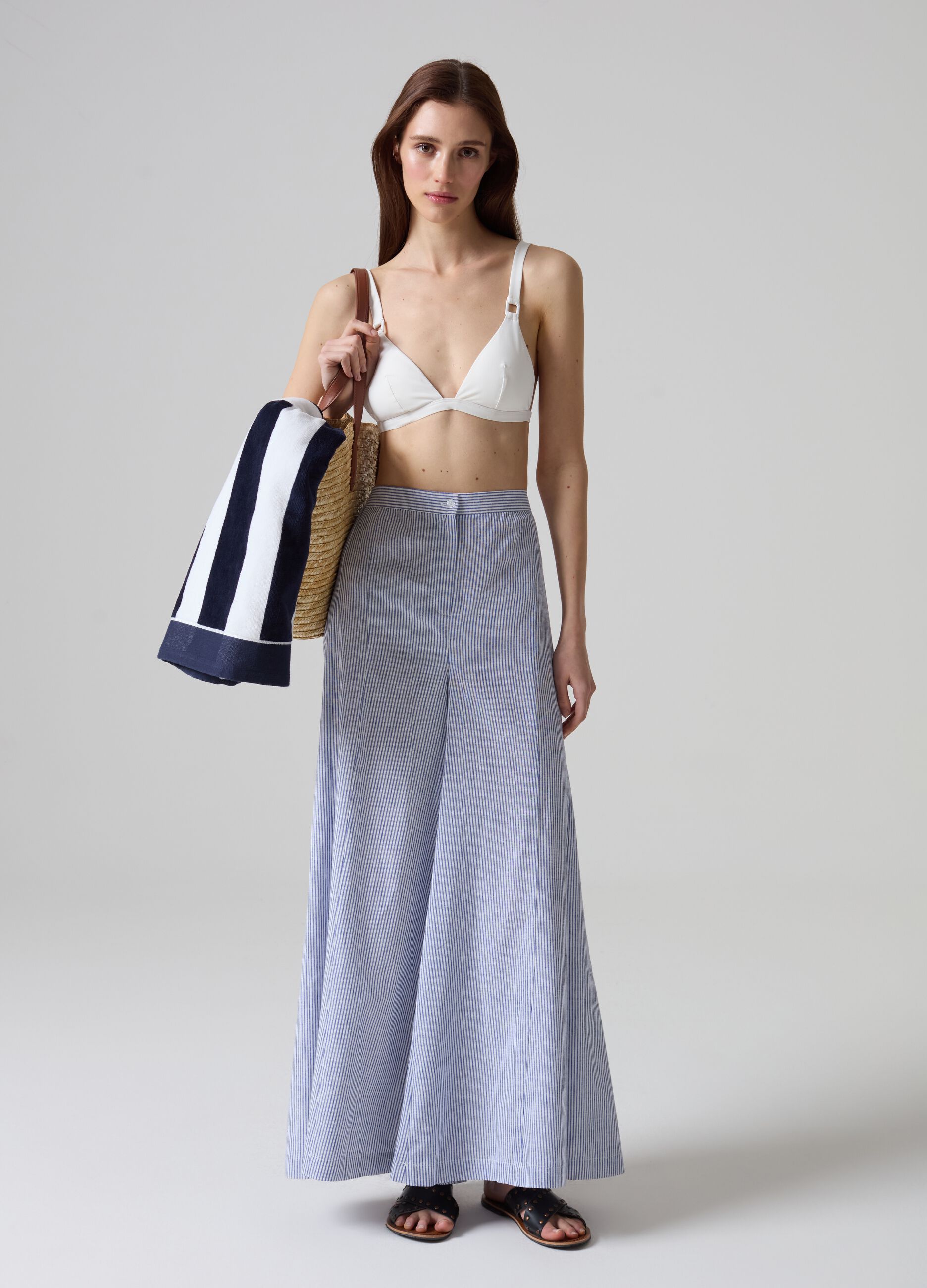 Triangle bikini top with buckles_0