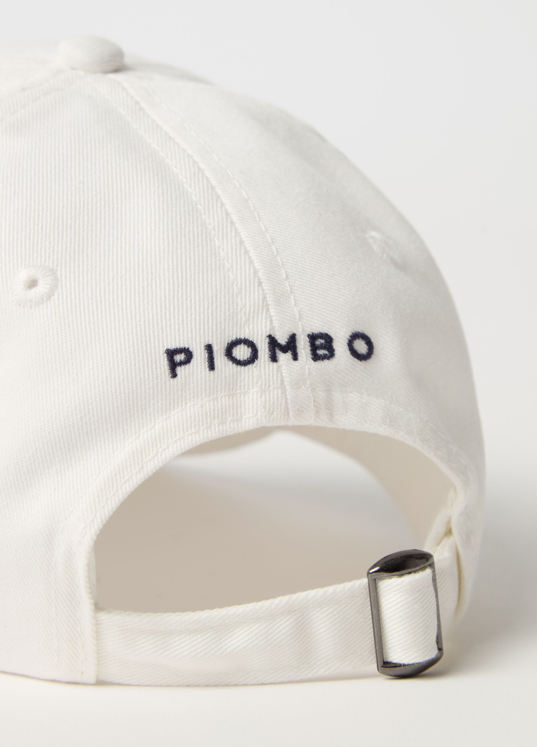 Baseball cap with embroidered logo