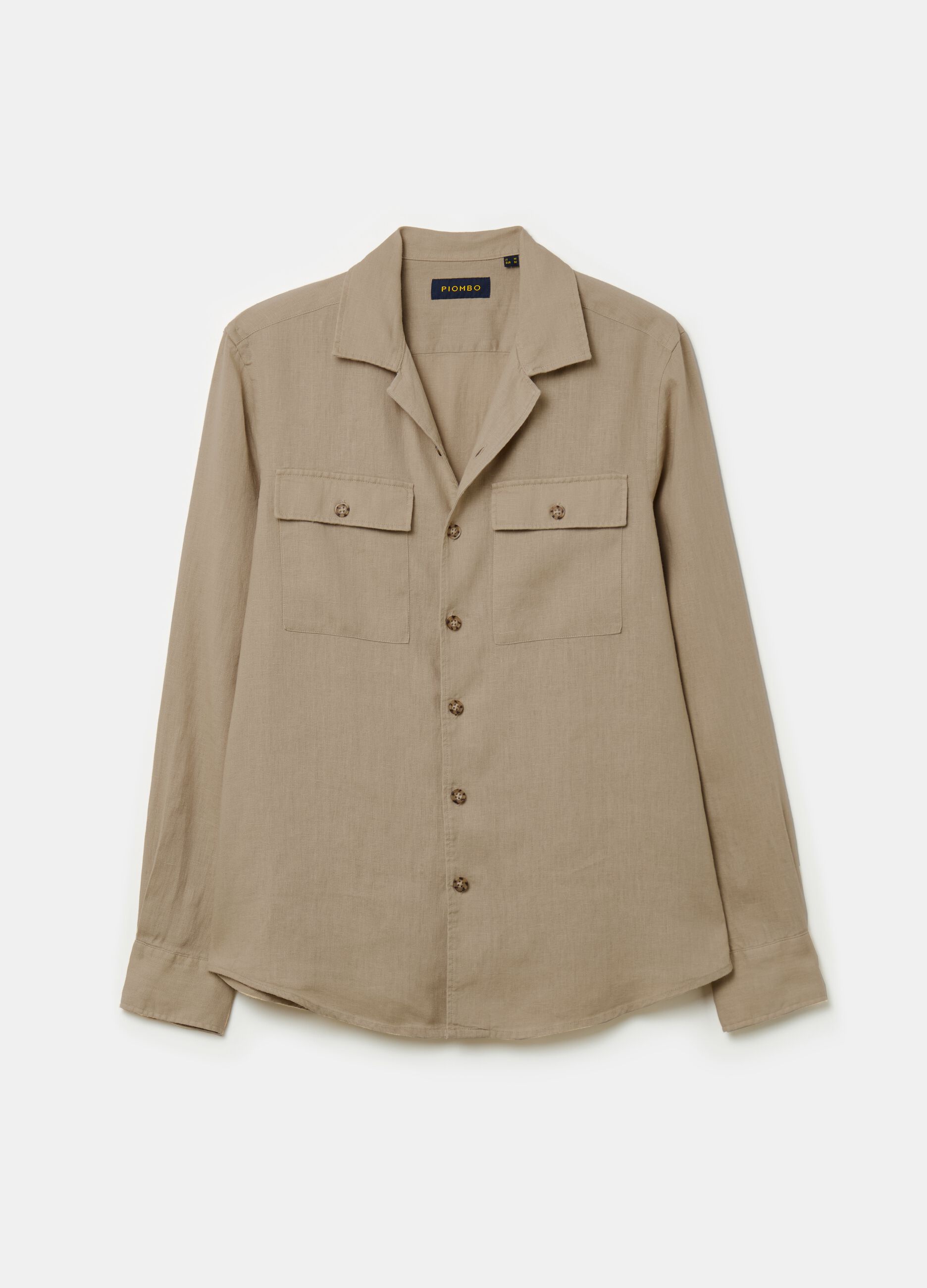 Camisa de lino con bolsillos_3