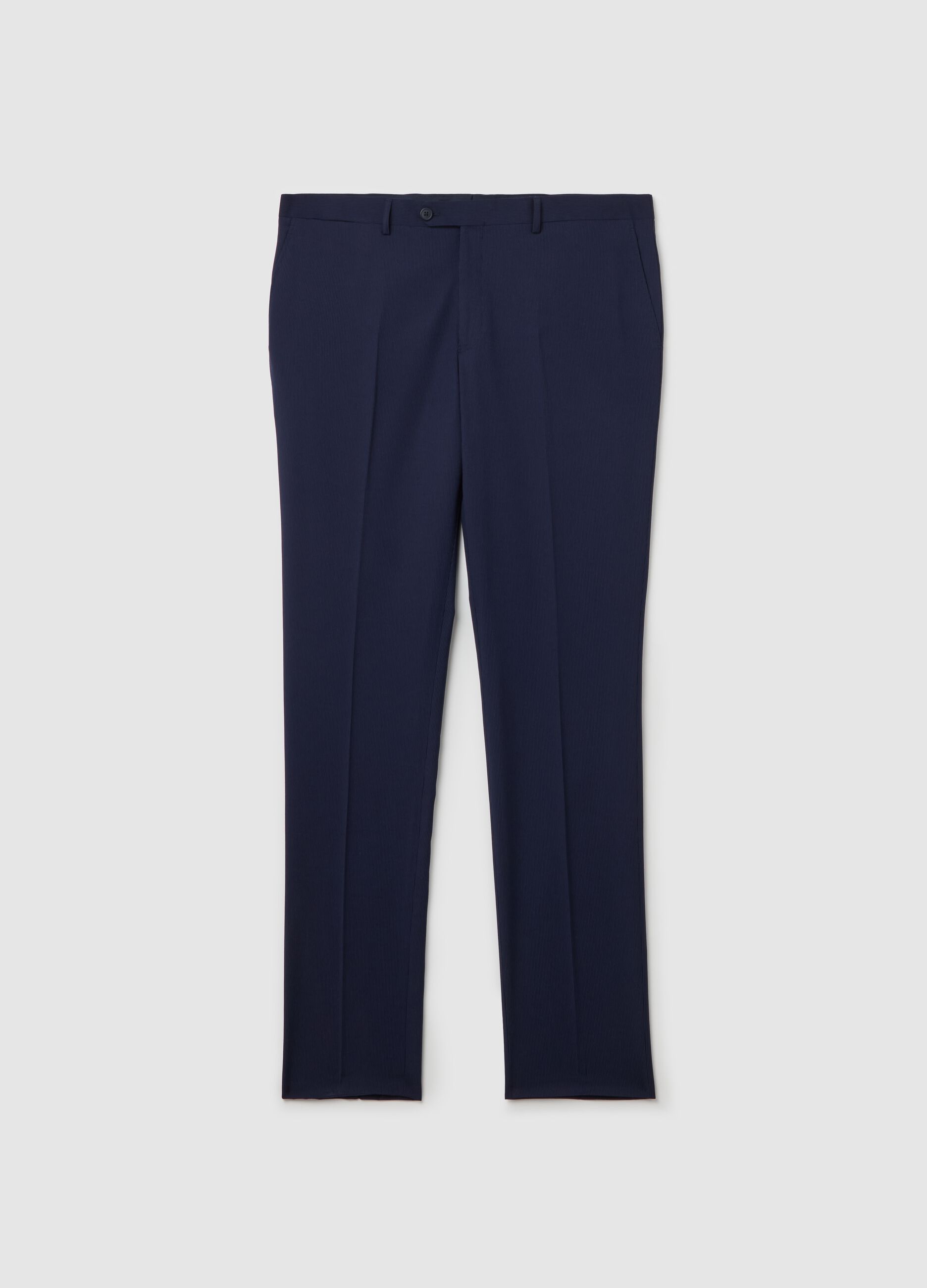 Regular-fit trousers in viscose blend