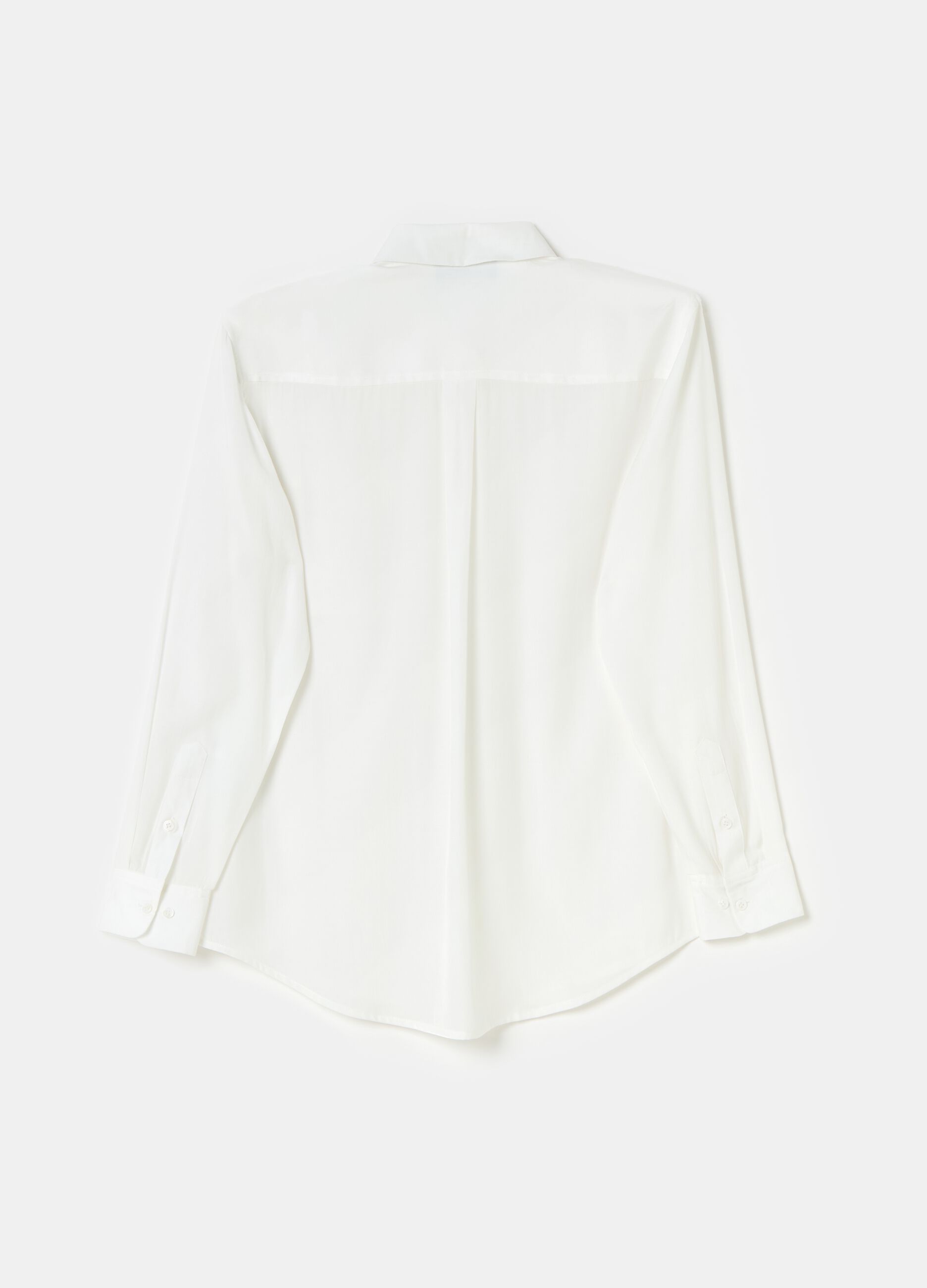 Contemporary relaxed-fit shirt in satin_4
