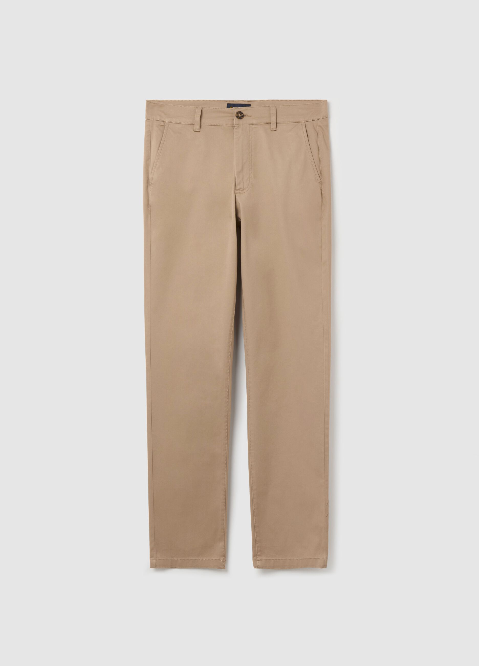 Slim-fit chinos in stretch twill_4