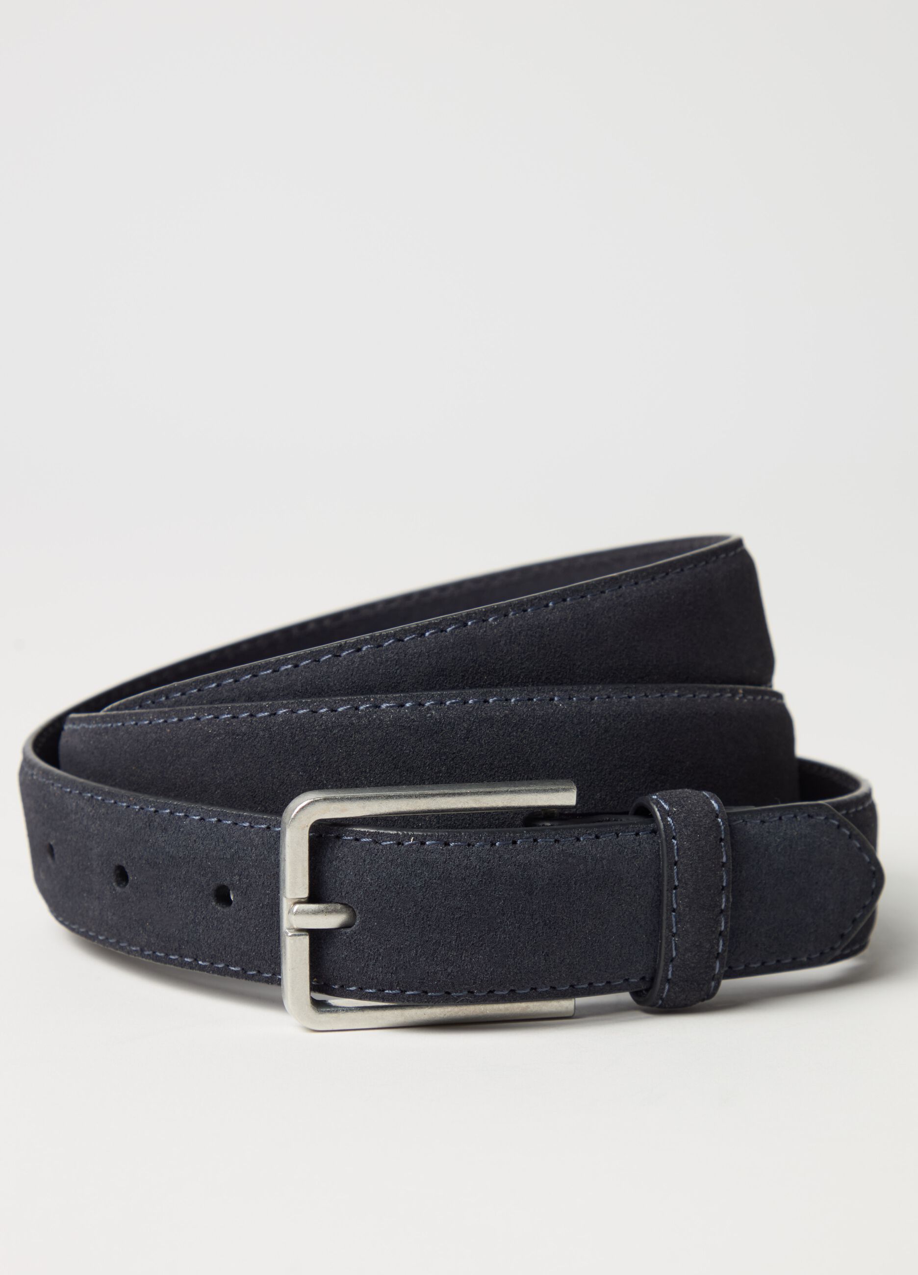 Suede belt