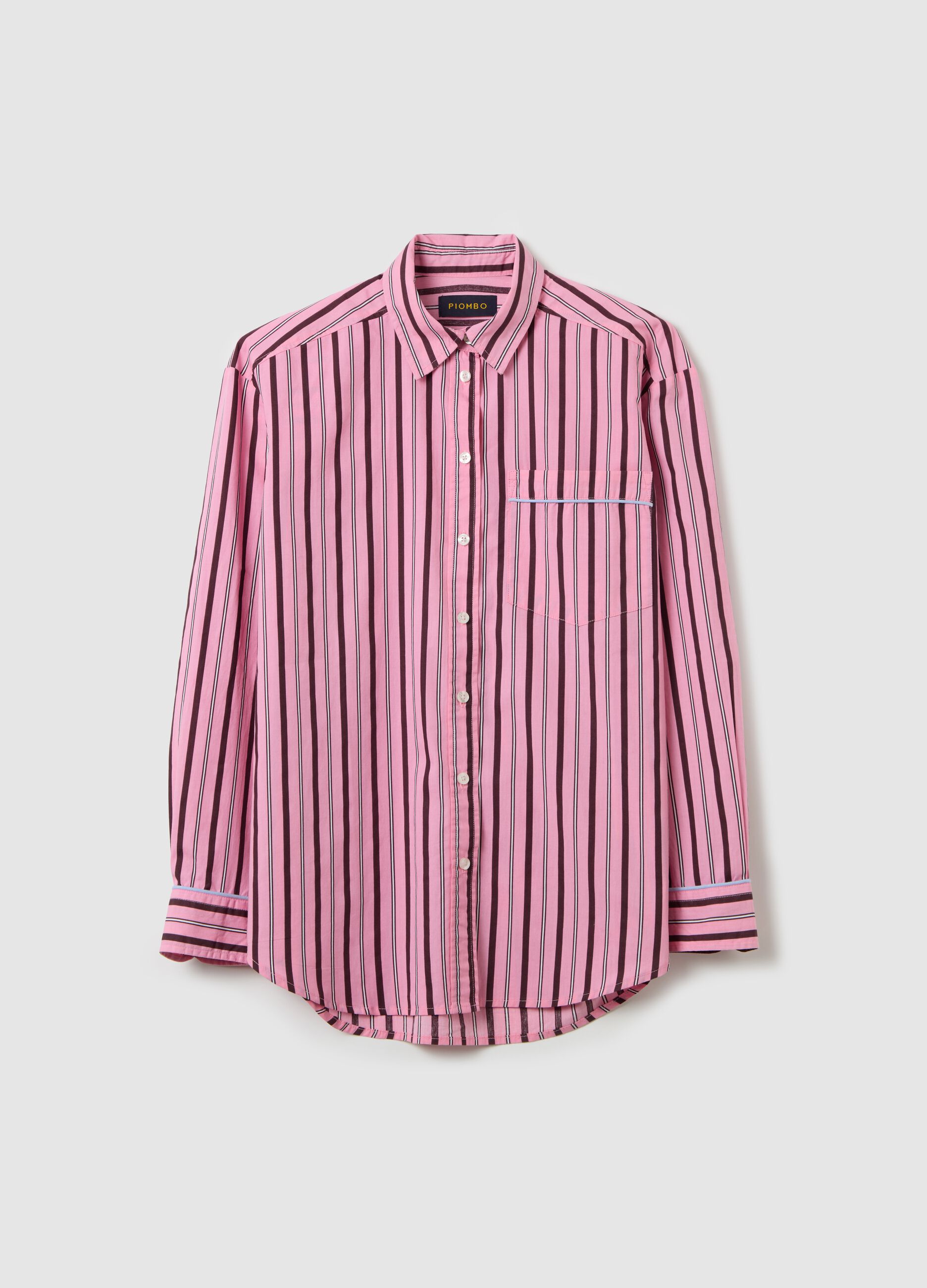 Striped Oxford shirt with pocket