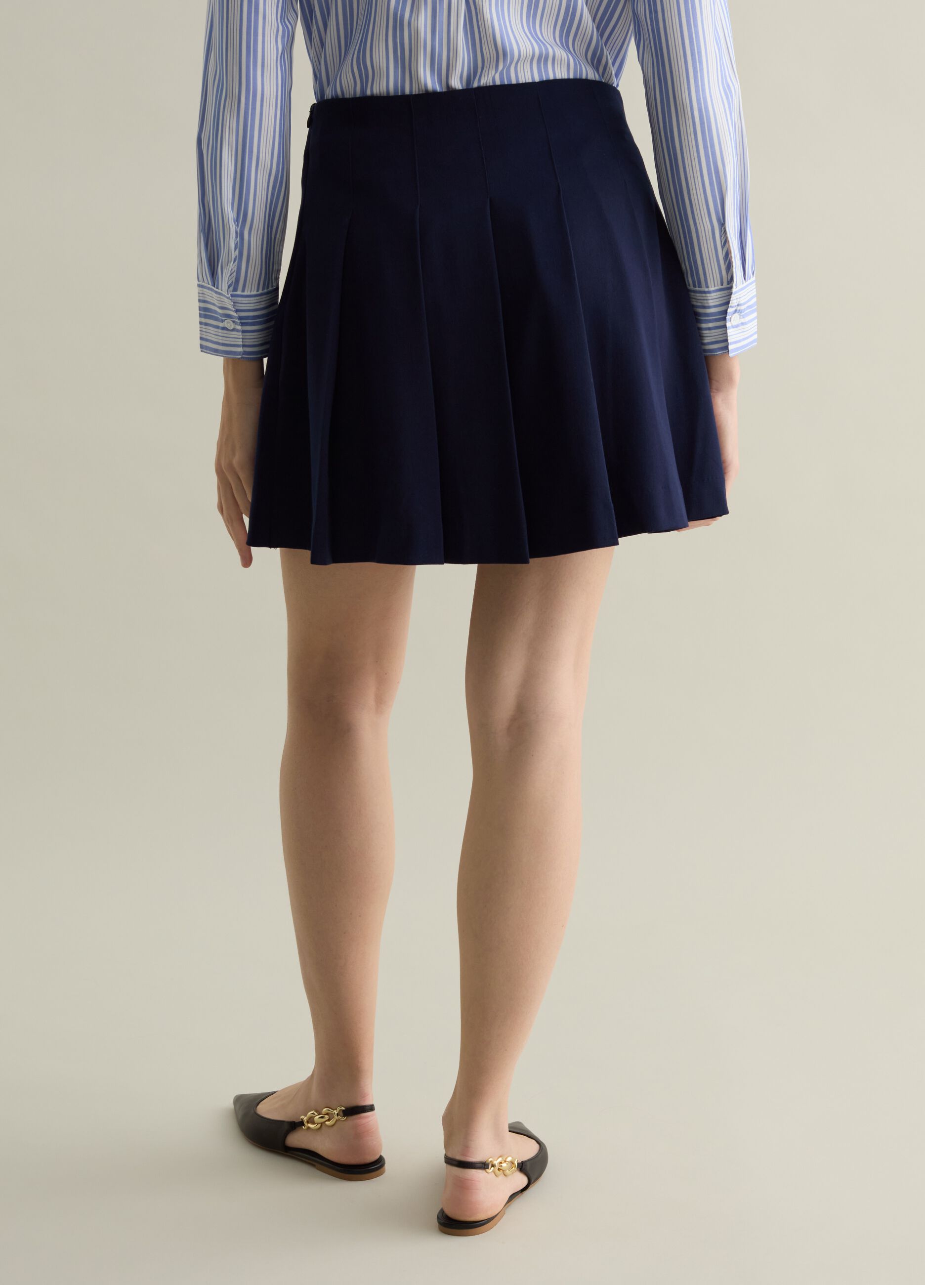 Pleated miniskirt