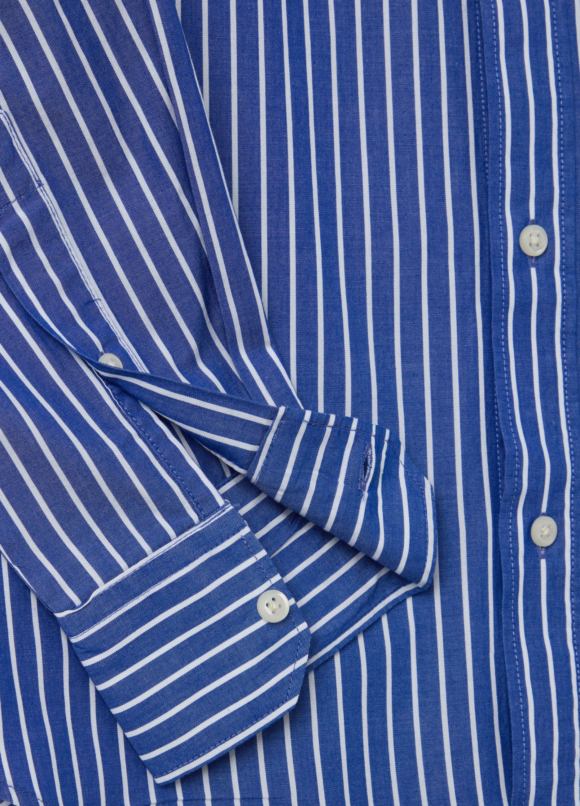 Camisa de popelina de rayas
