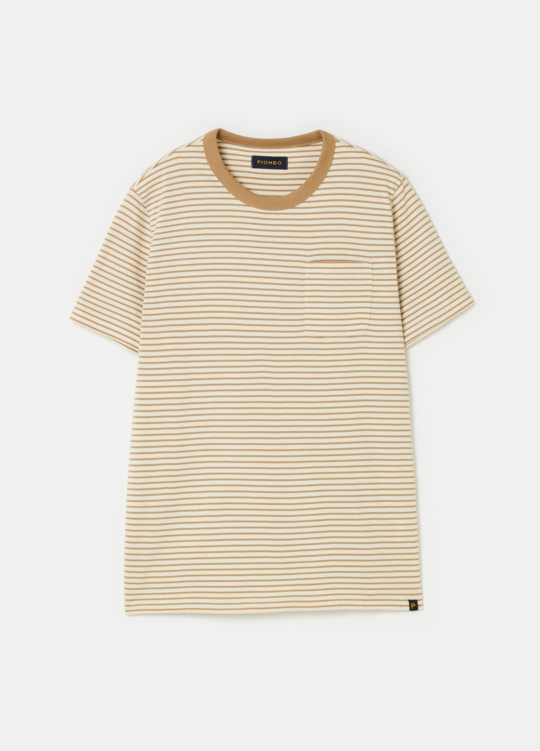 Striped T-shirt with pocket