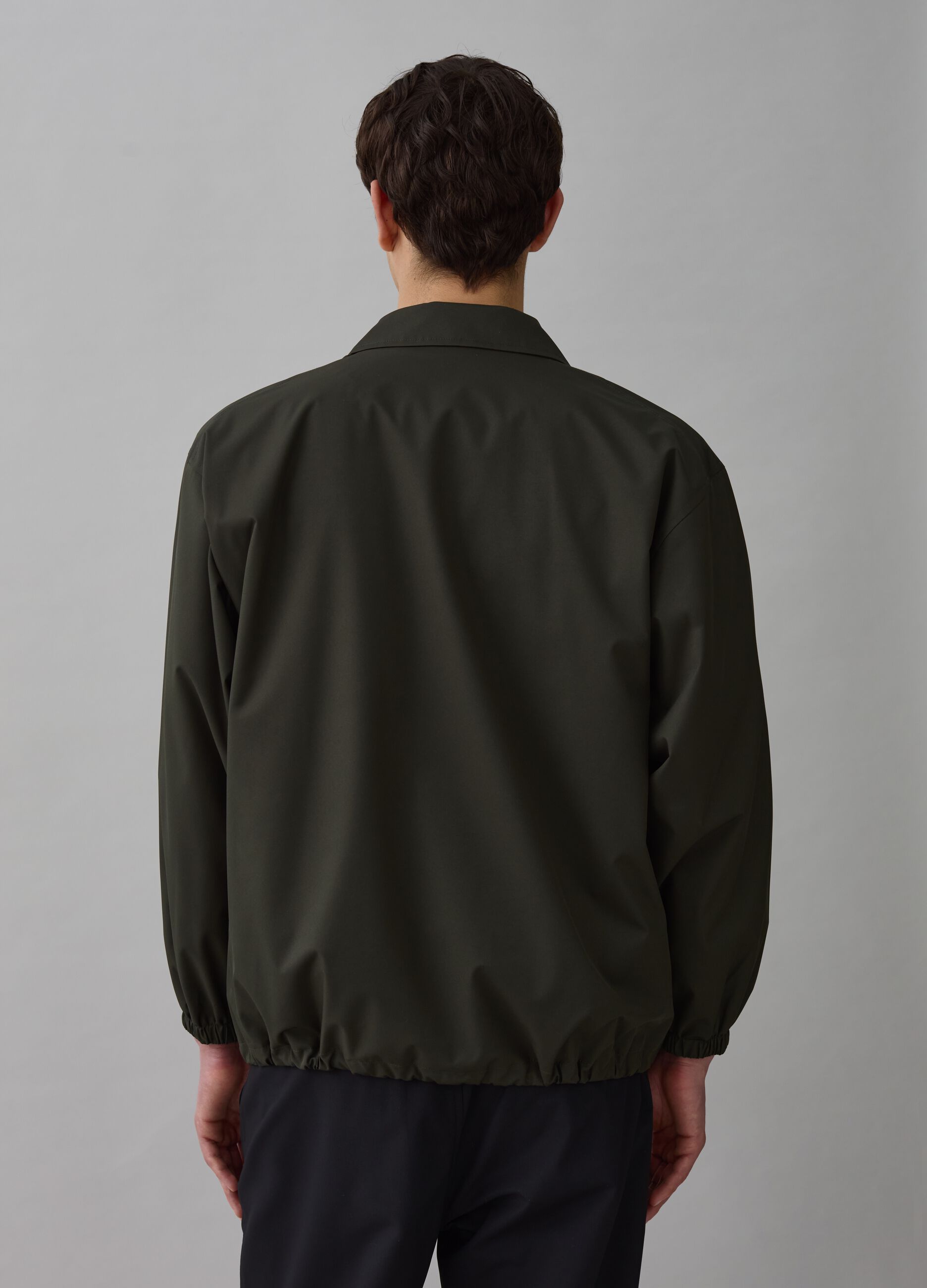 Selection jacket in technical fabric with drawstring
