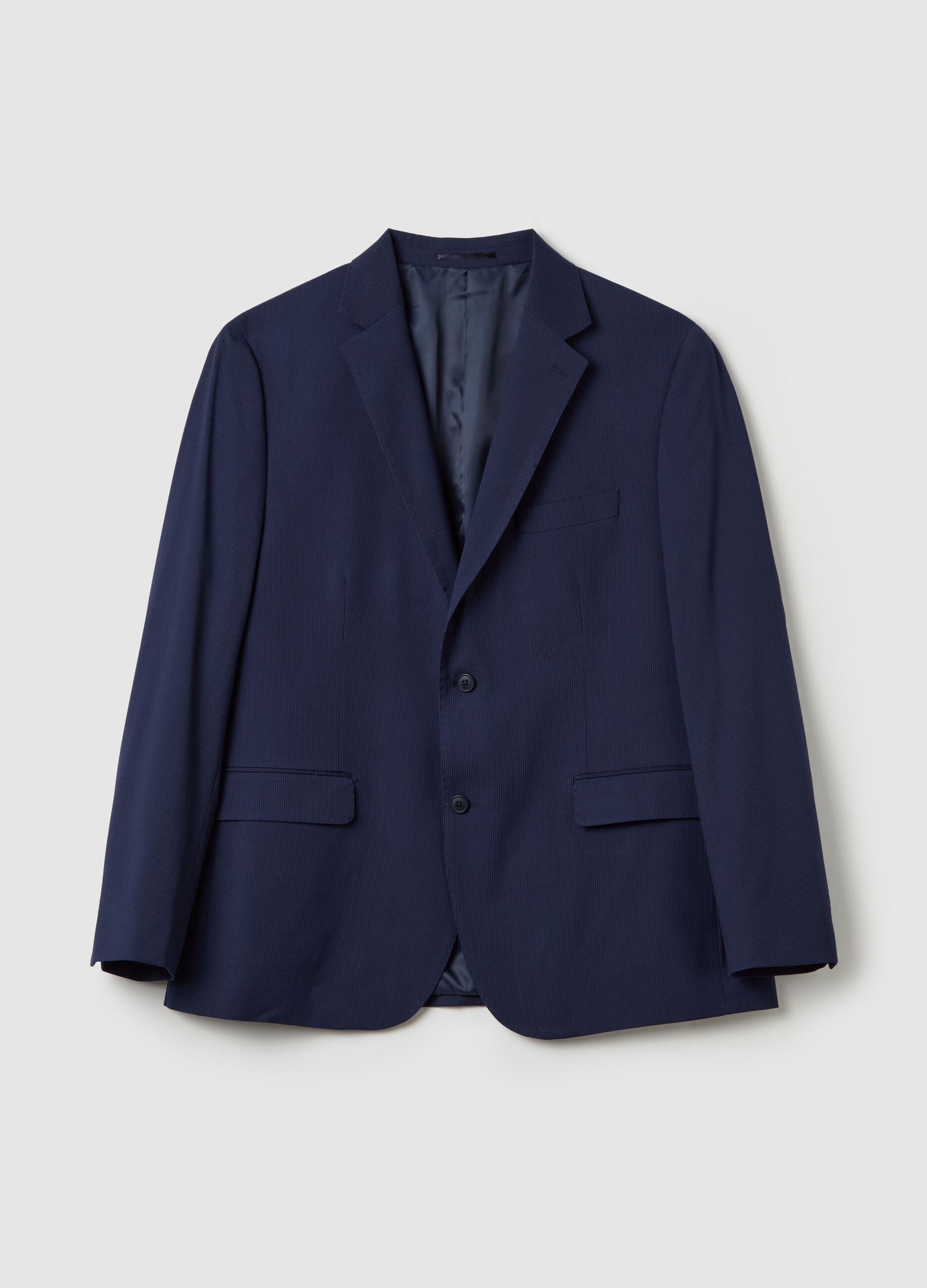 Blazer regular fit en mezcla viscosa