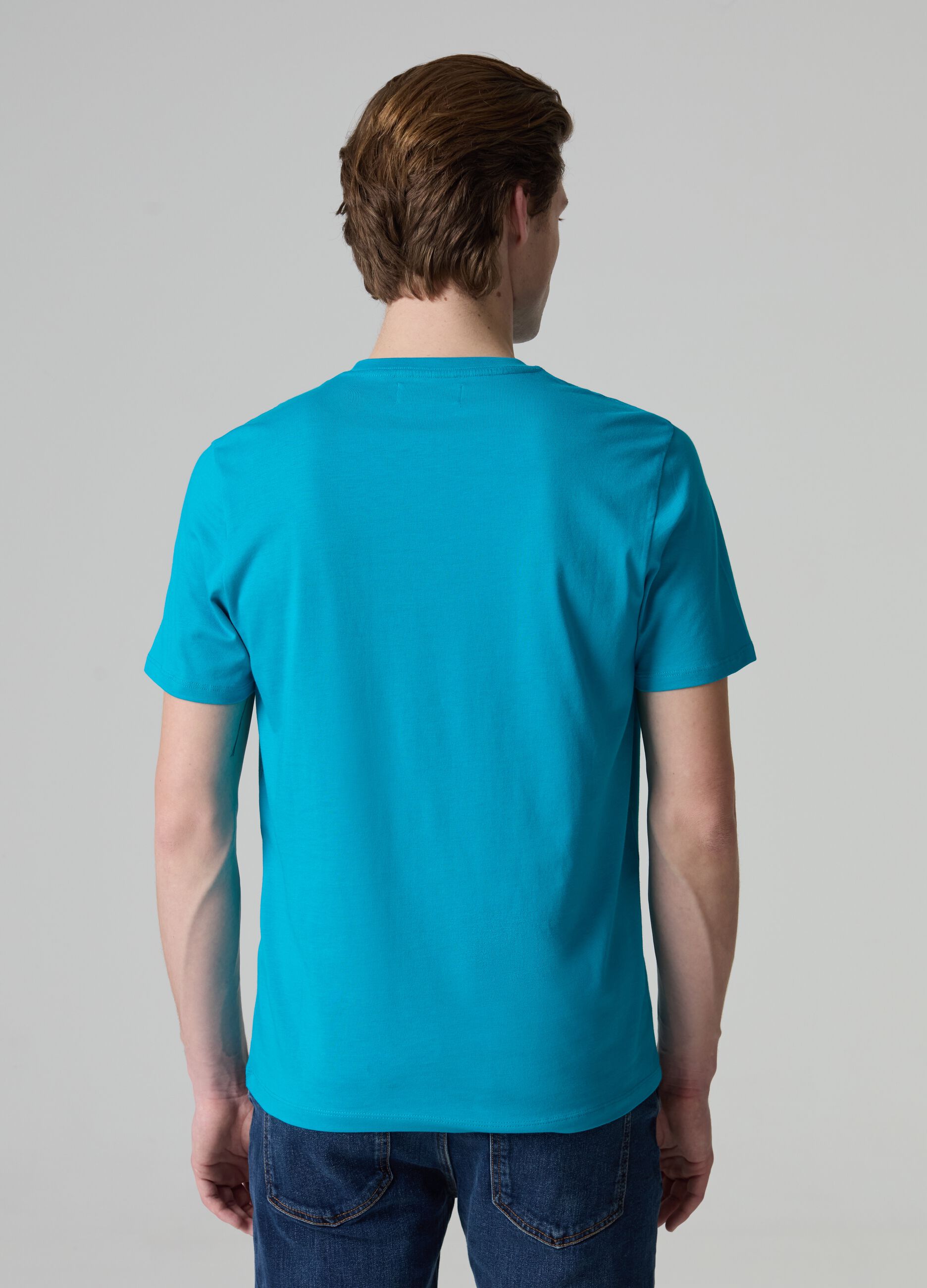 Supima cotton T-shirt with pocket