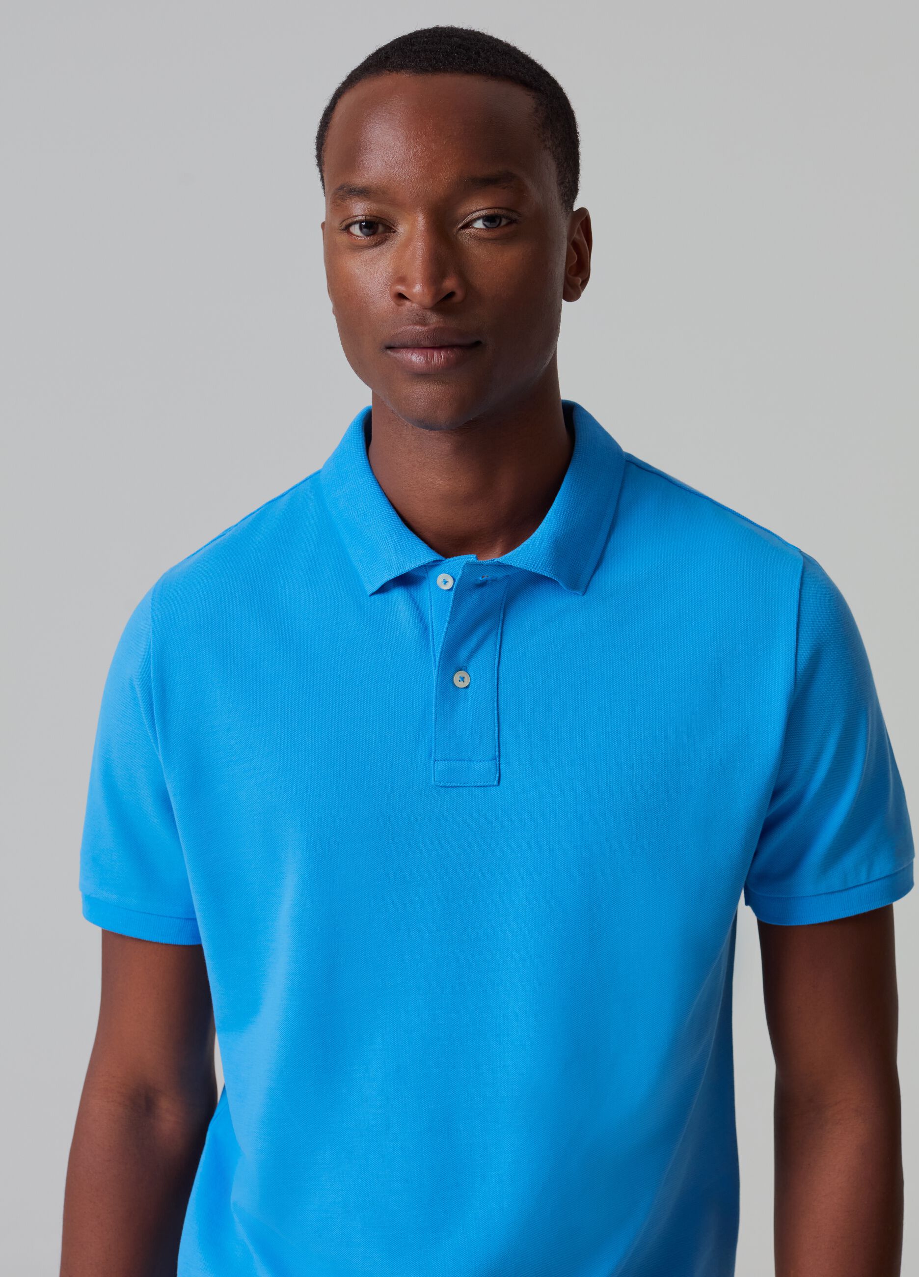 Supima cotton piquet polo shirt_1