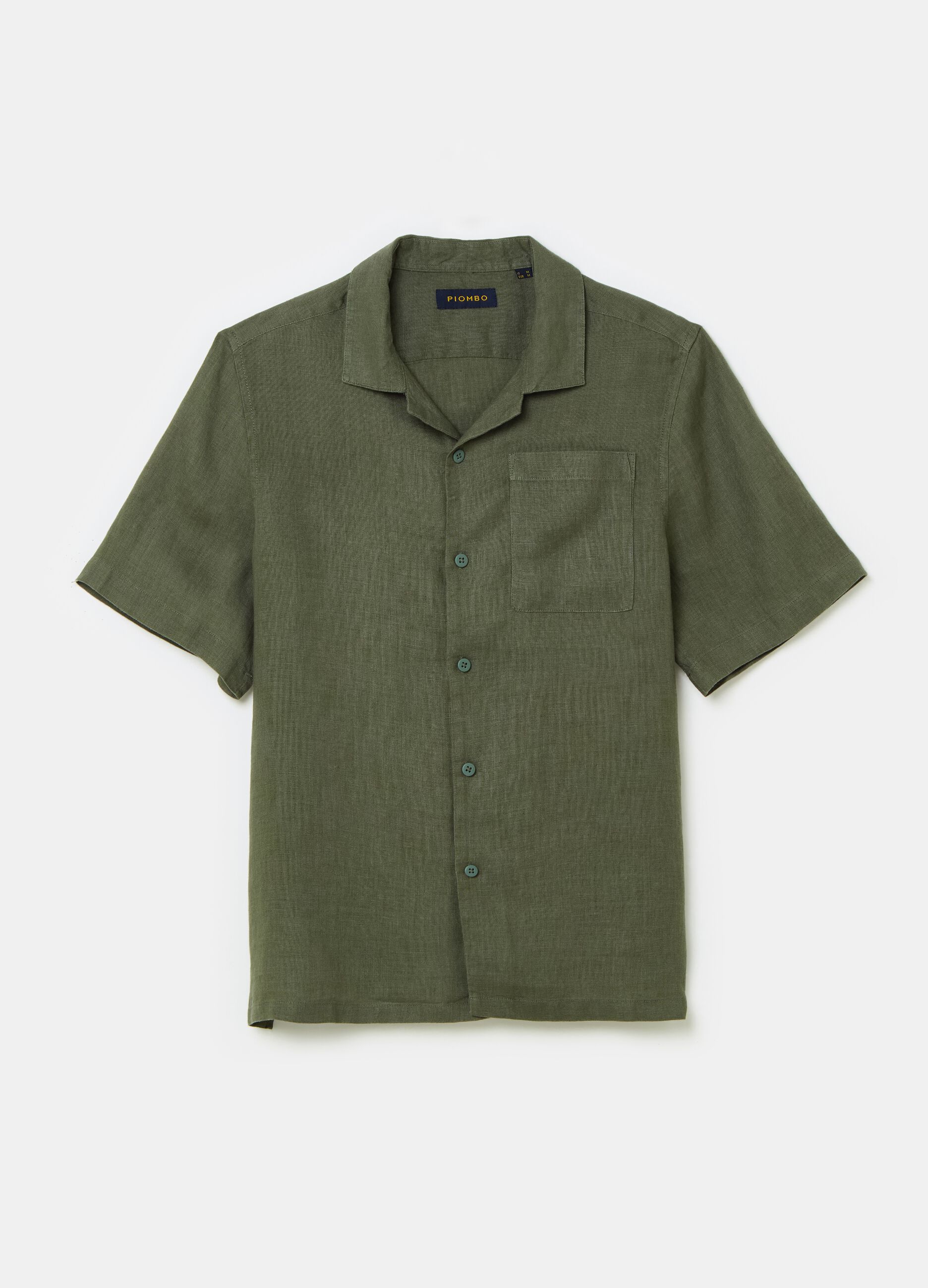 Camisa de manga corta de lino_3