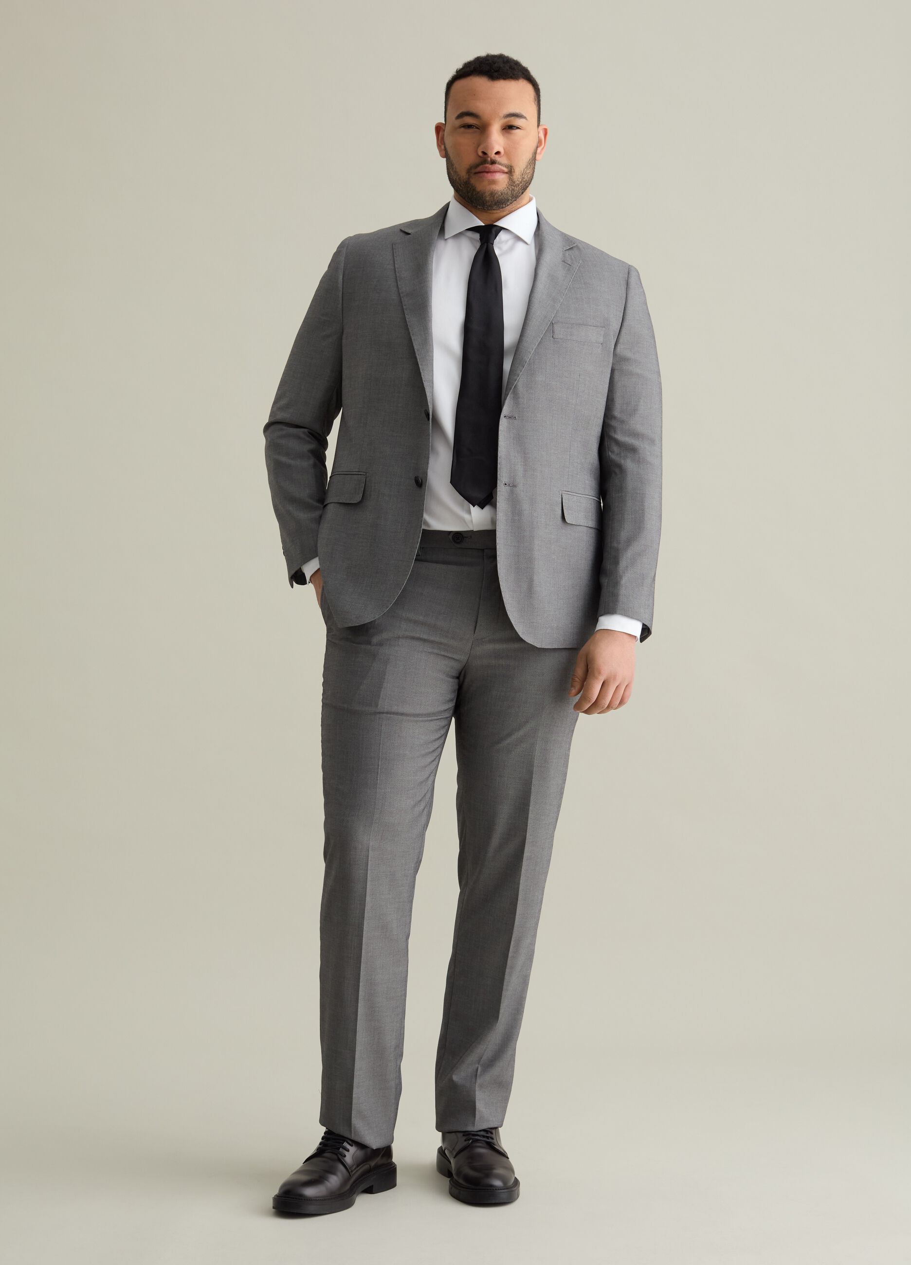 Pantalón regular fit en mezcla de viscosa