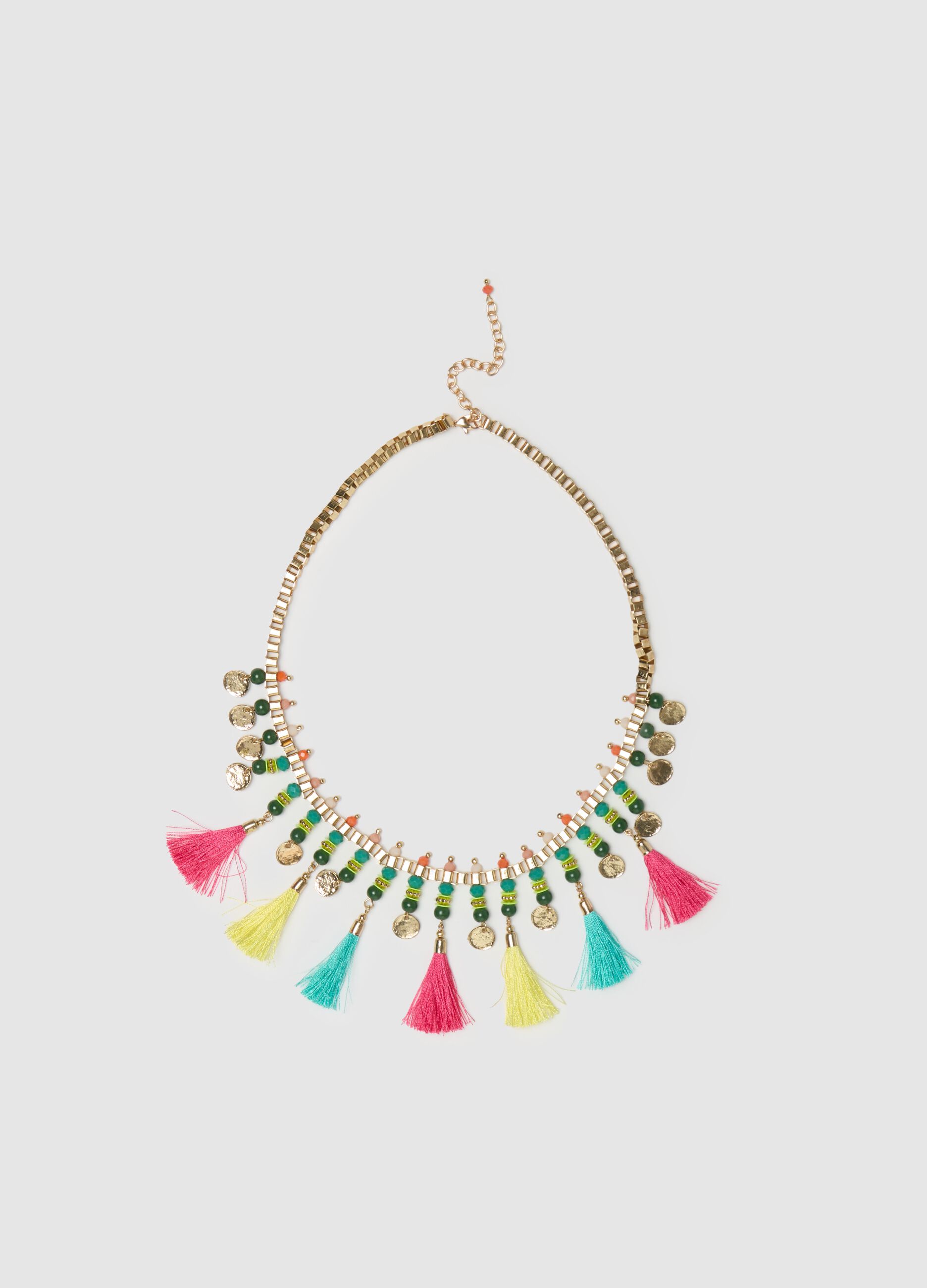 Choker with tassels