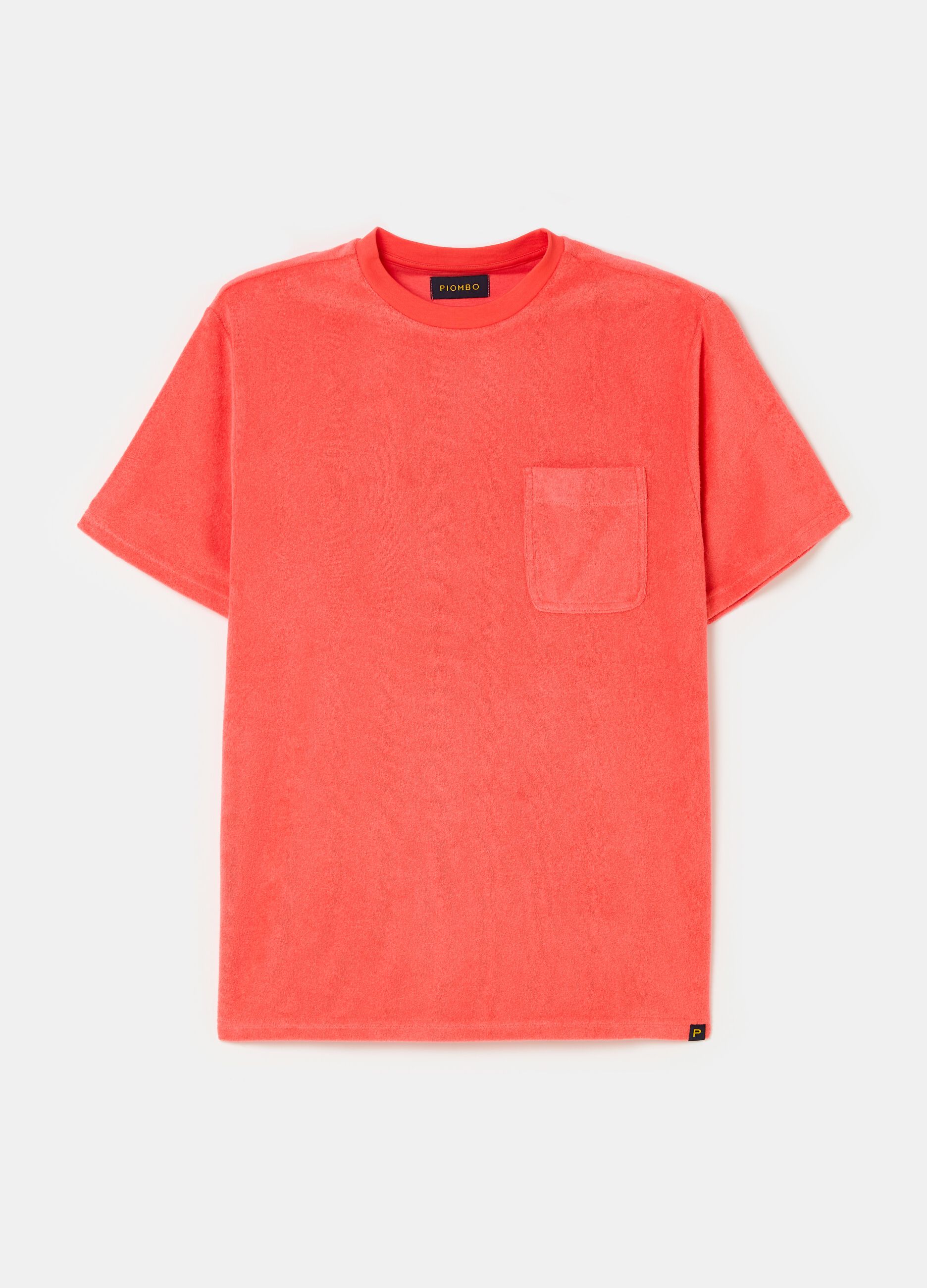 Reverse French terry T-shirt with pocket_3
