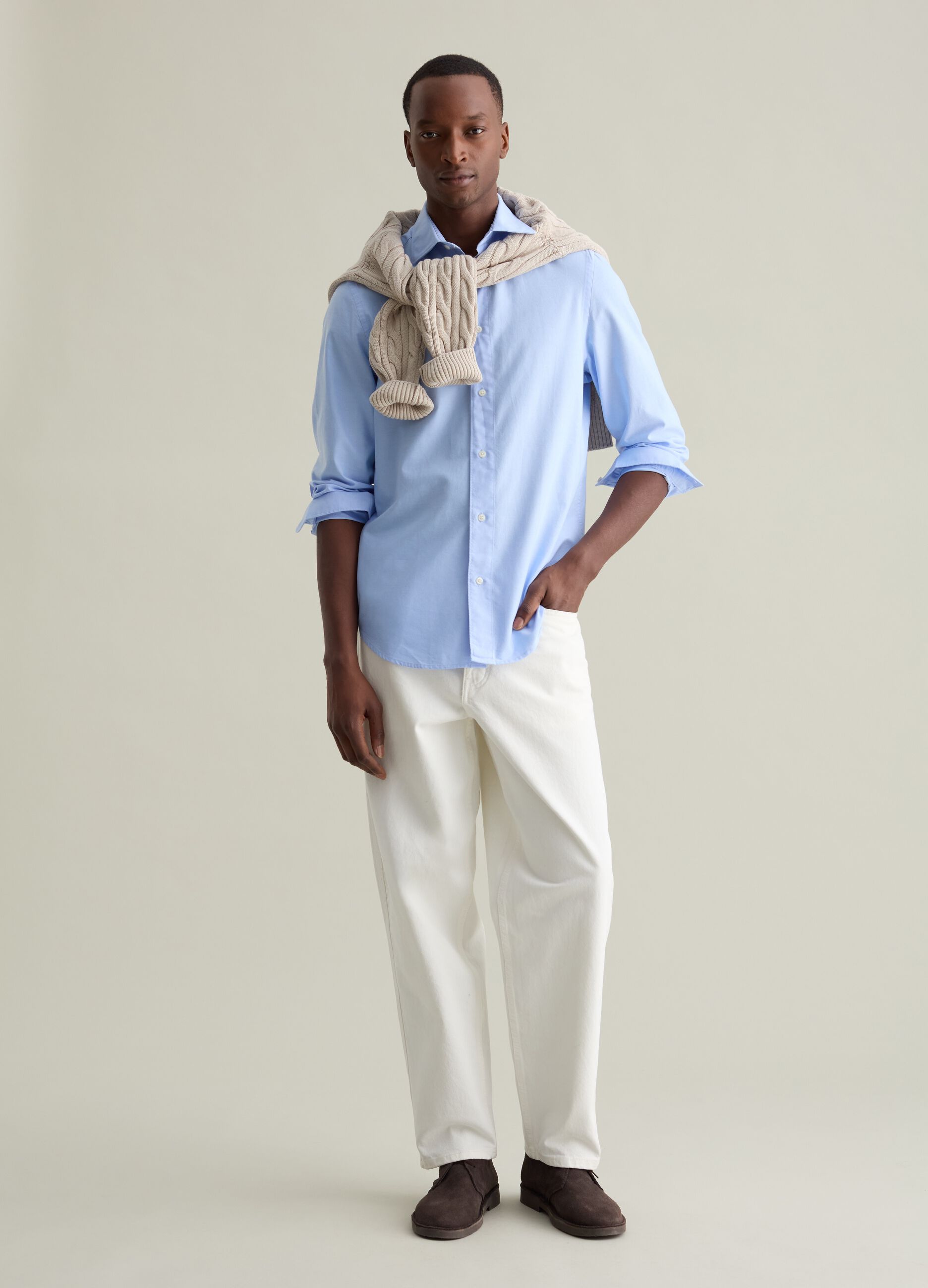 Regular-fit shirt in Oxford cotton