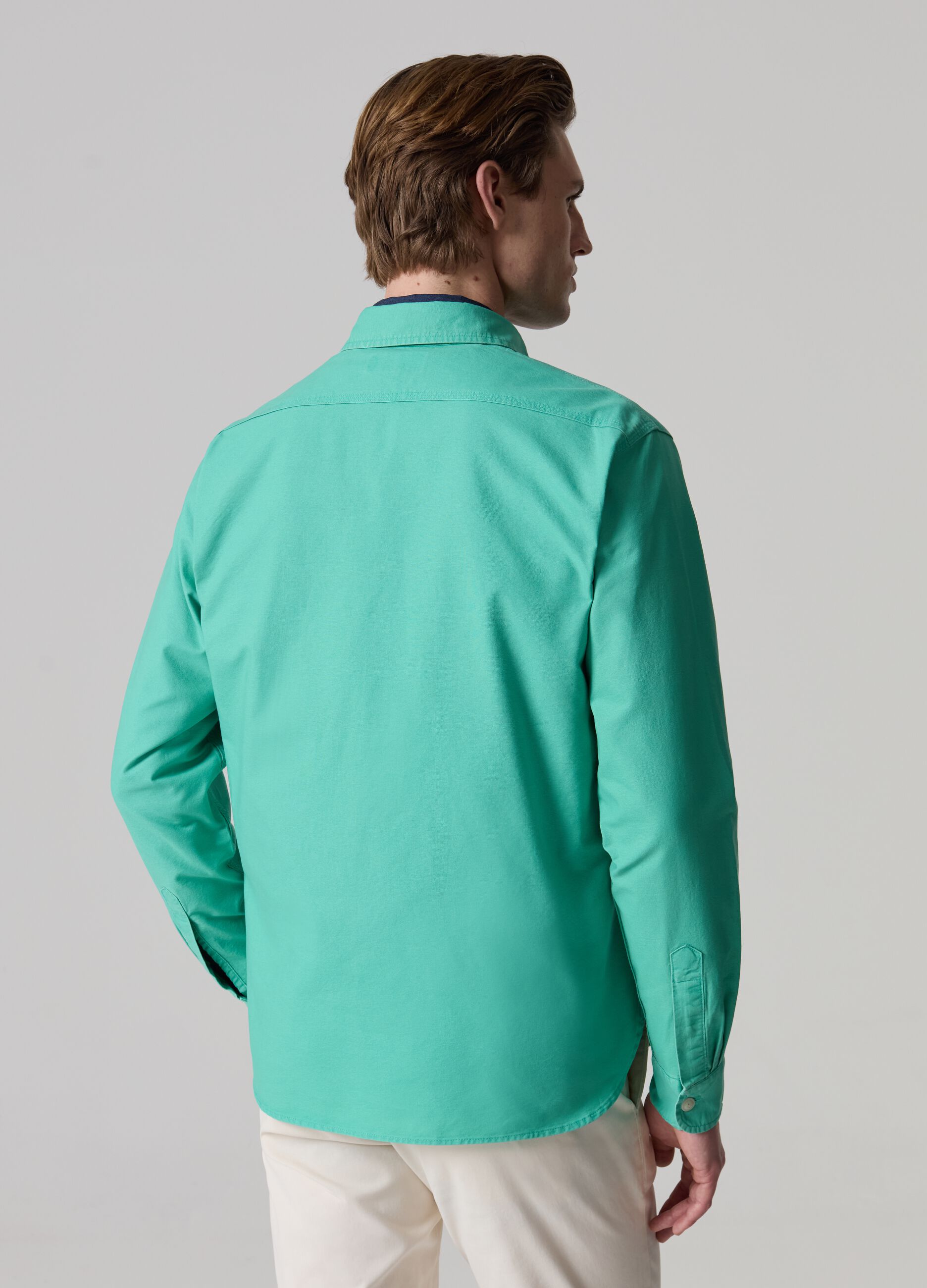 Oxford cotton shirt with pockets_2