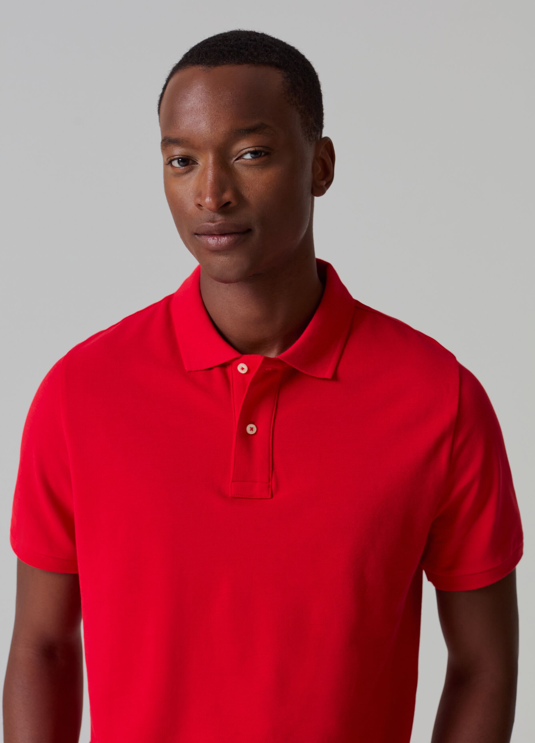 Supima cotton piquet polo shirt