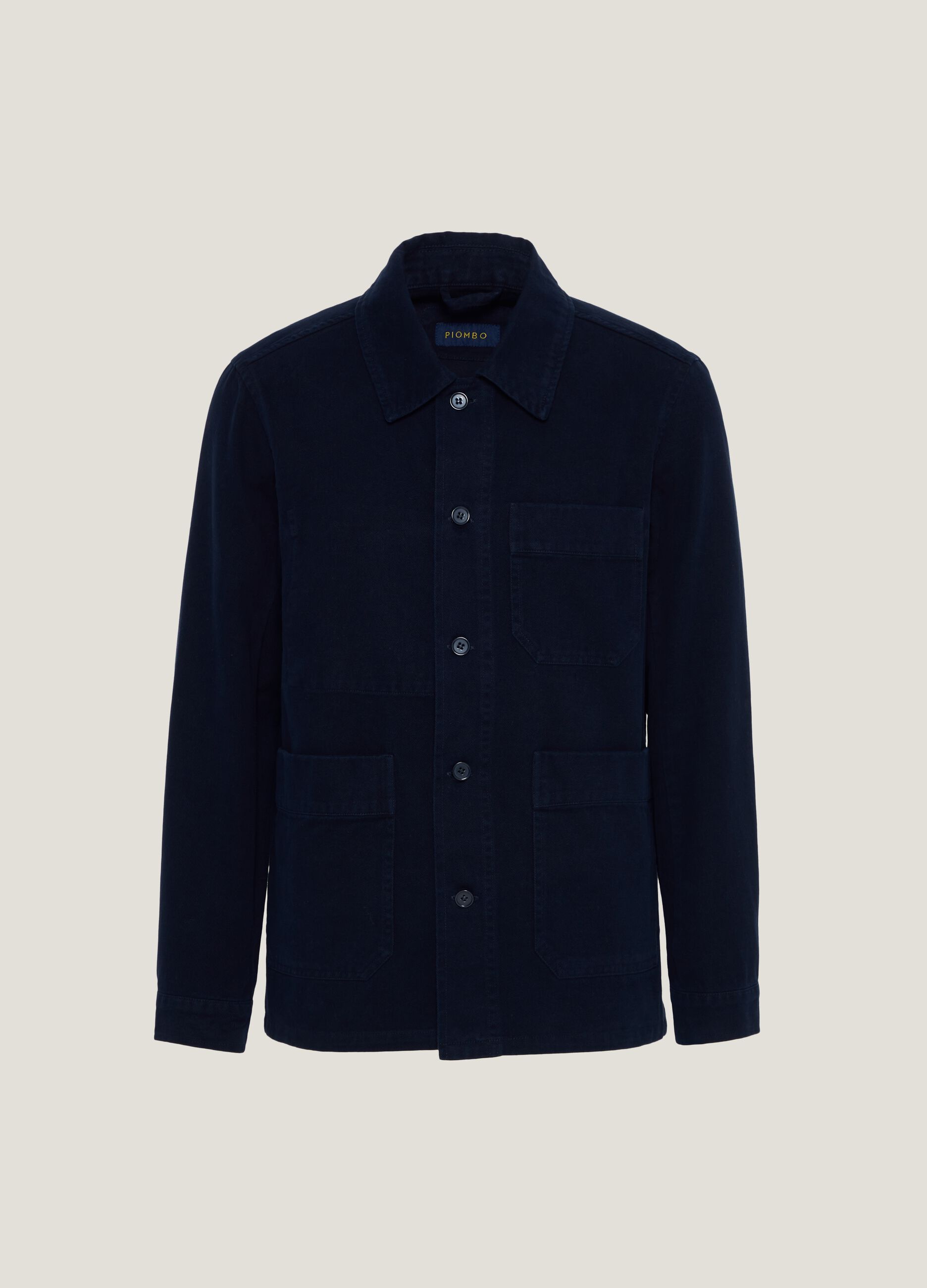 Sobrecamisa de algodón con bolsillos