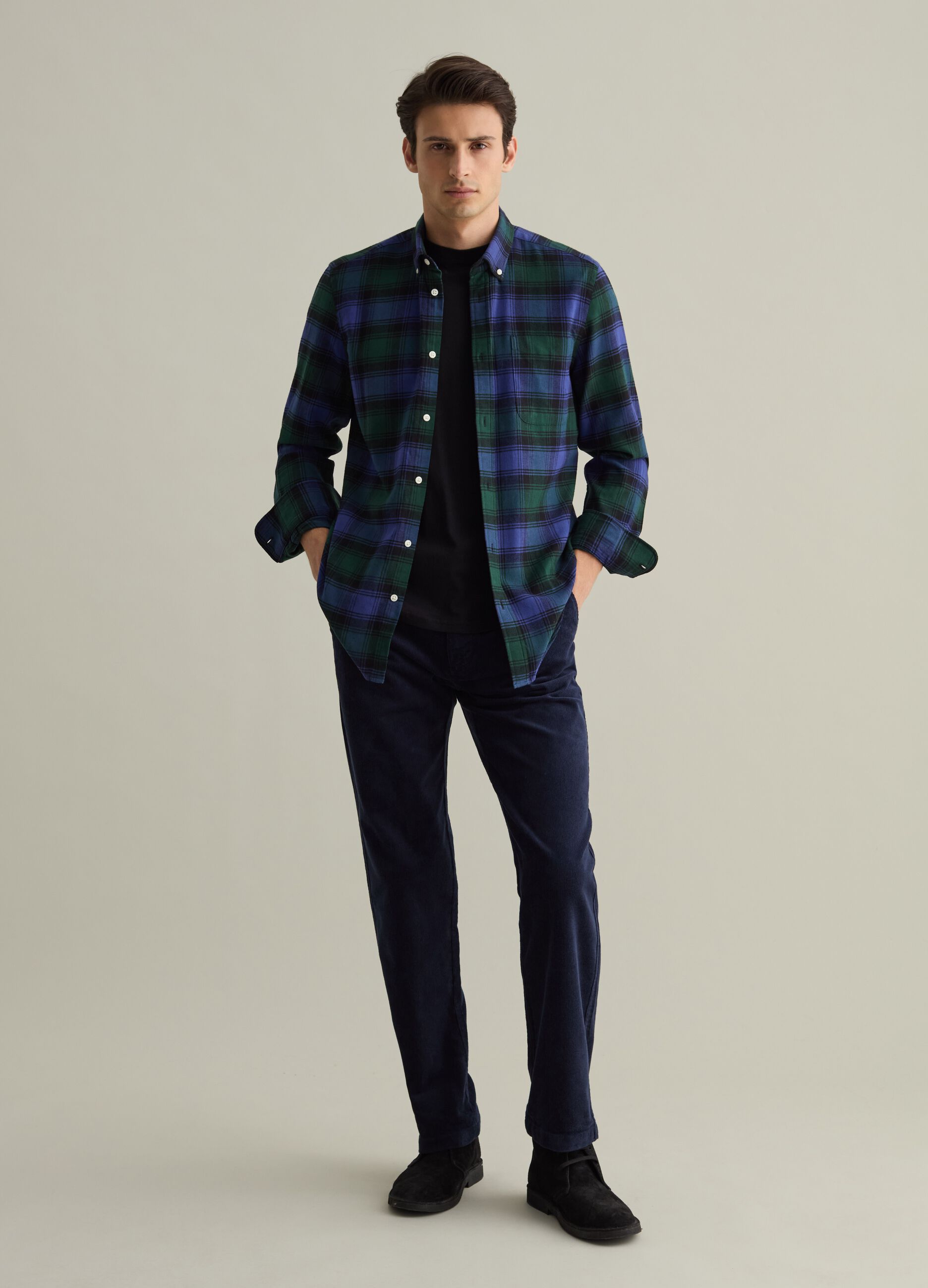 Italian Men's Shirts: Long and Short Sleeve | PIOMBO