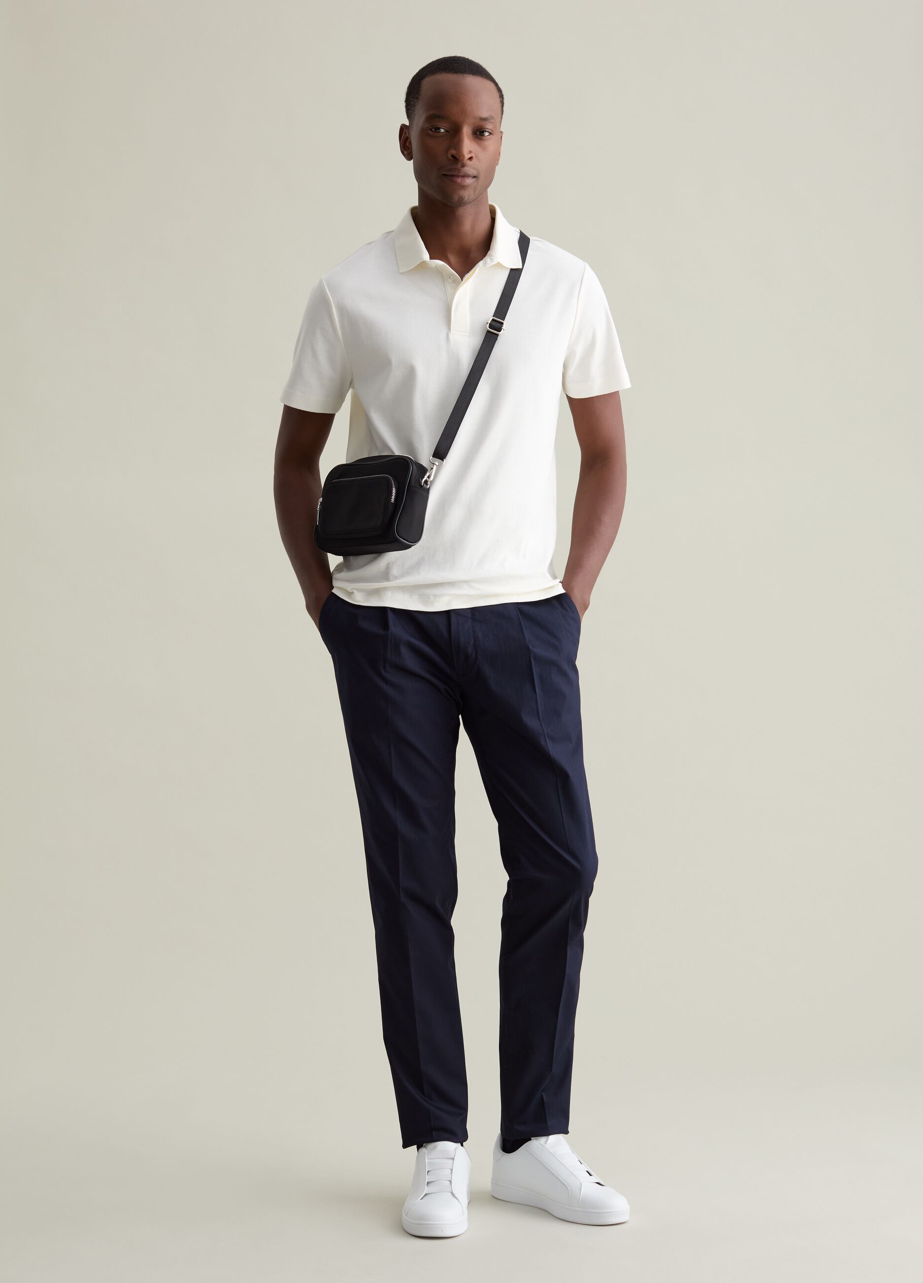 Stretch cotton chinos