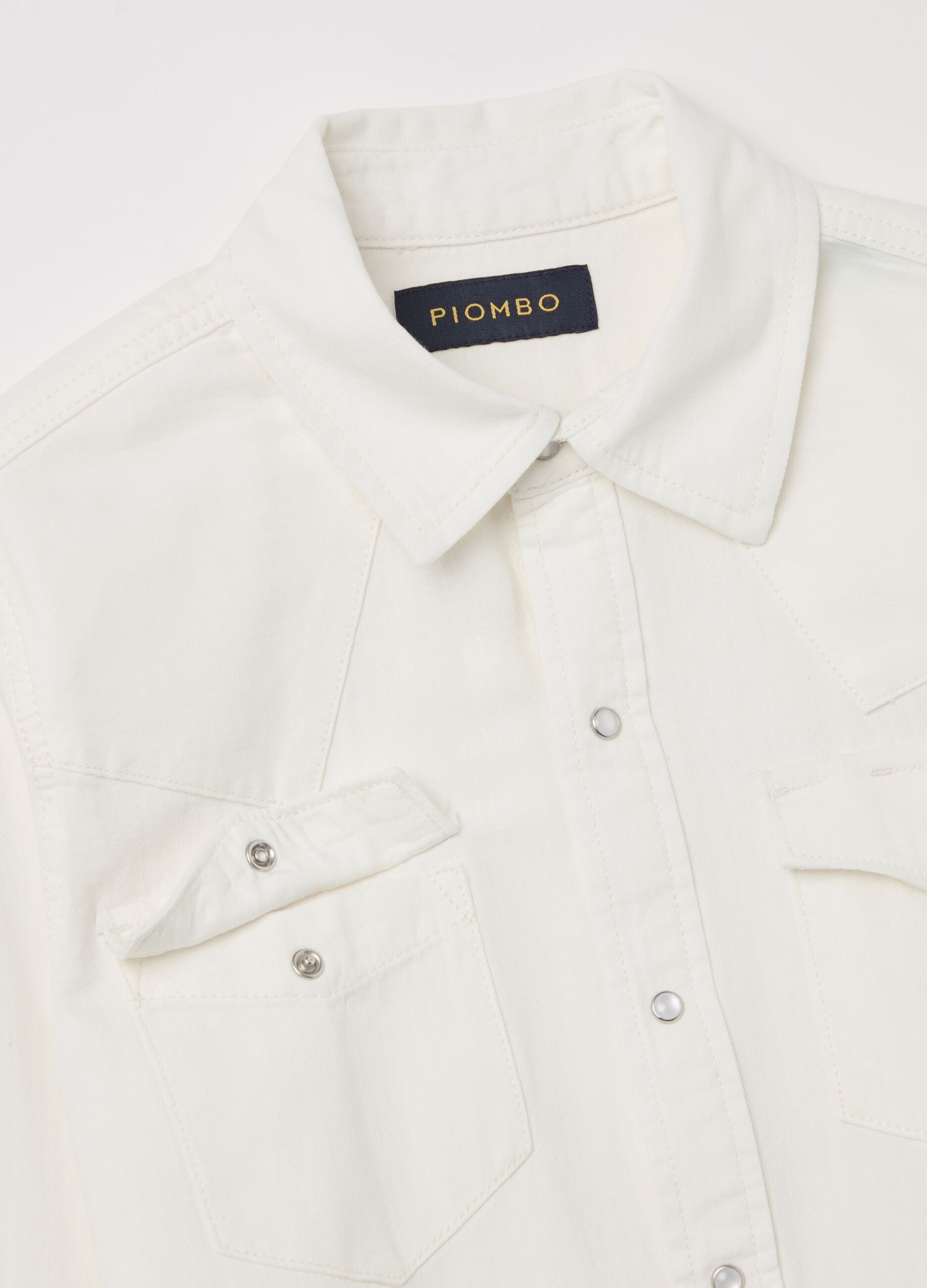 Western shirt in denim