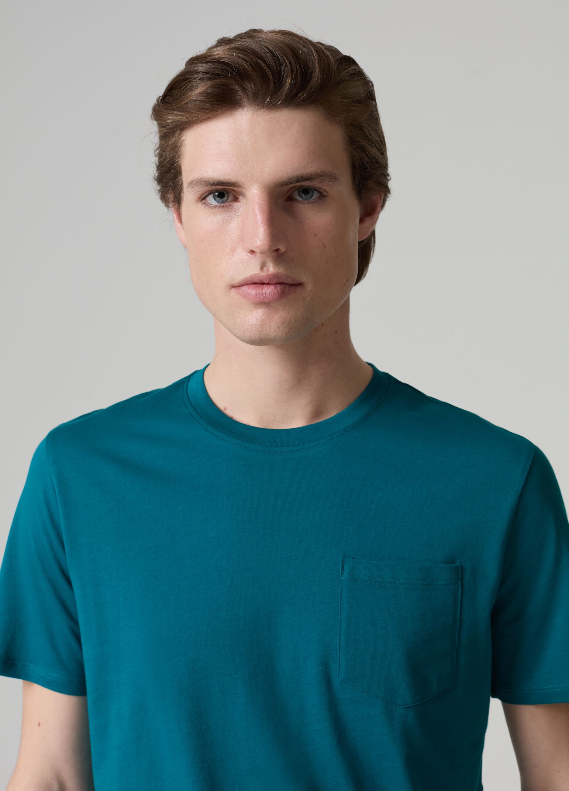 Supima cotton T-shirt with pocket