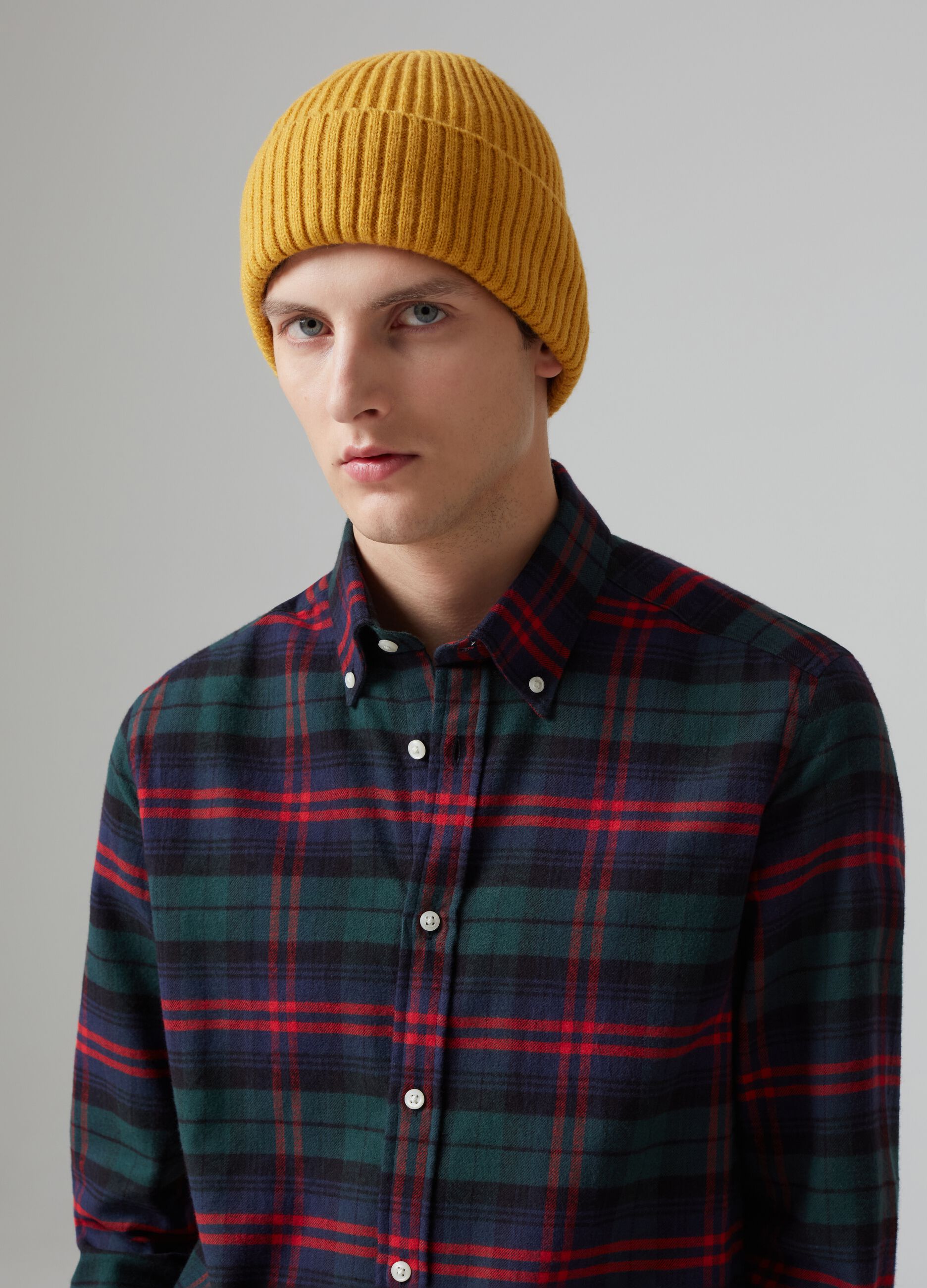 Flannel shirt with check pattern pour Homme | PIOMBO