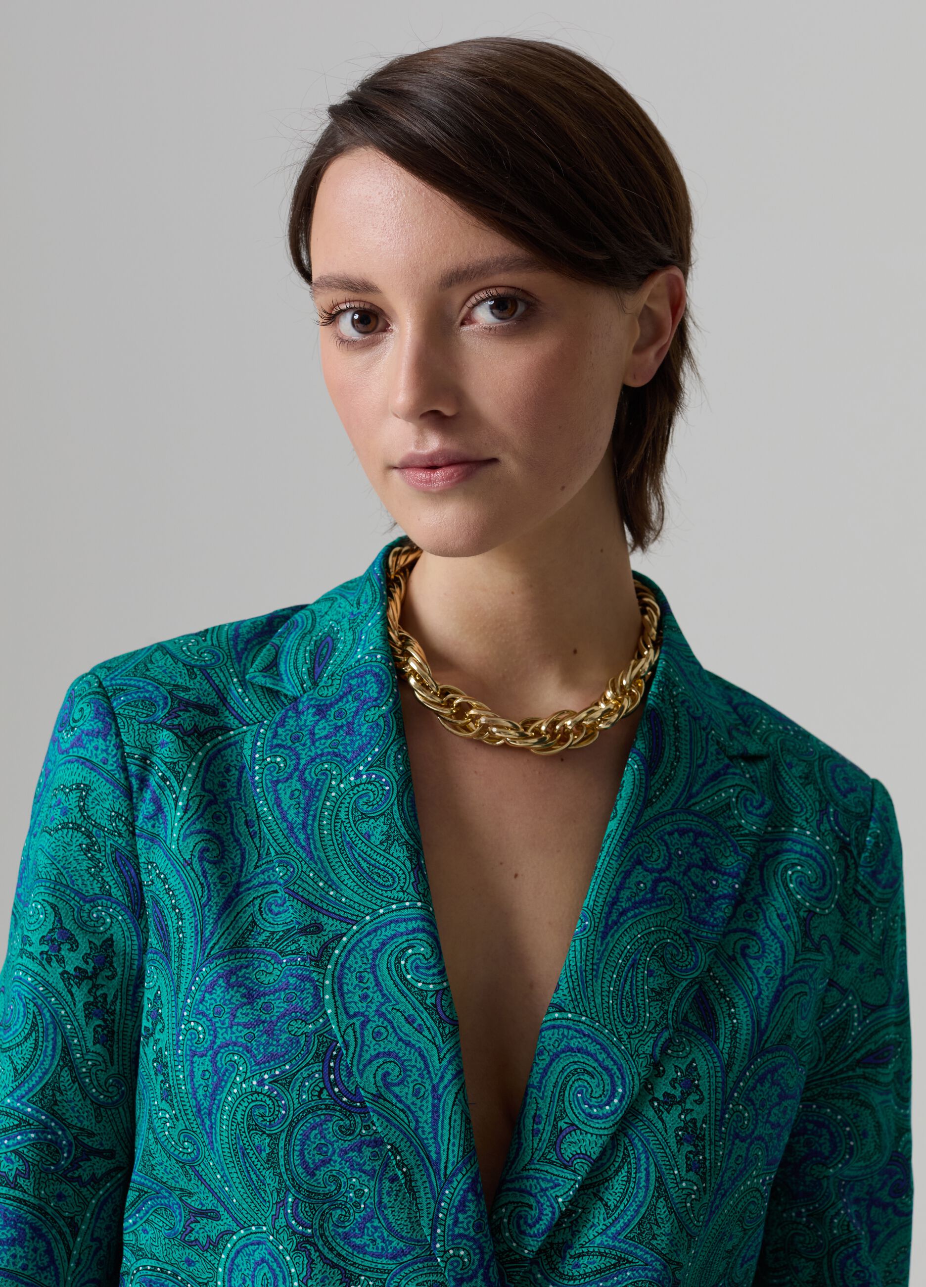 Single-breasted blazer with paisley pattern_2