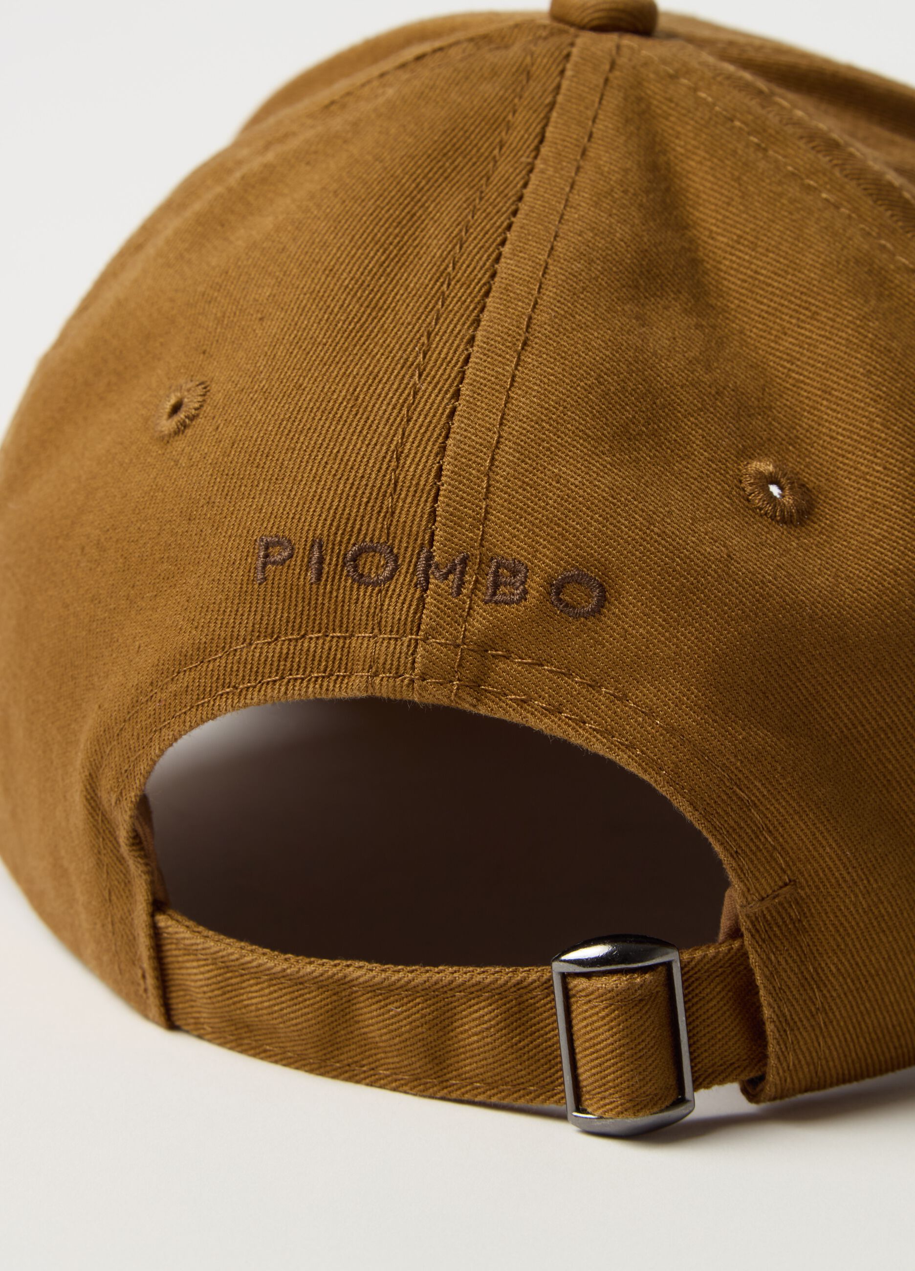 Baseball cap with embroidered logo