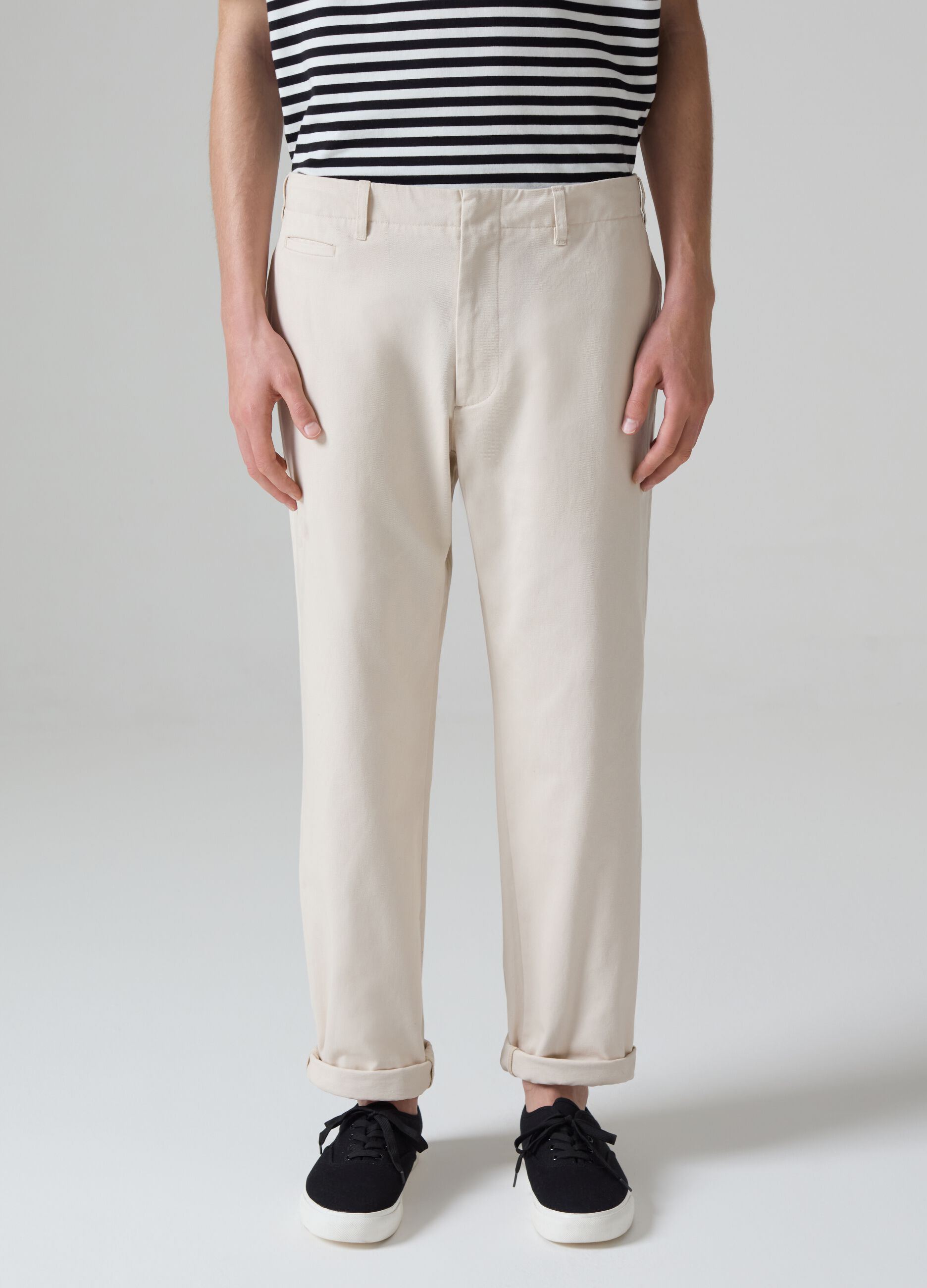 Selection straight-fit trousers in cotton_1