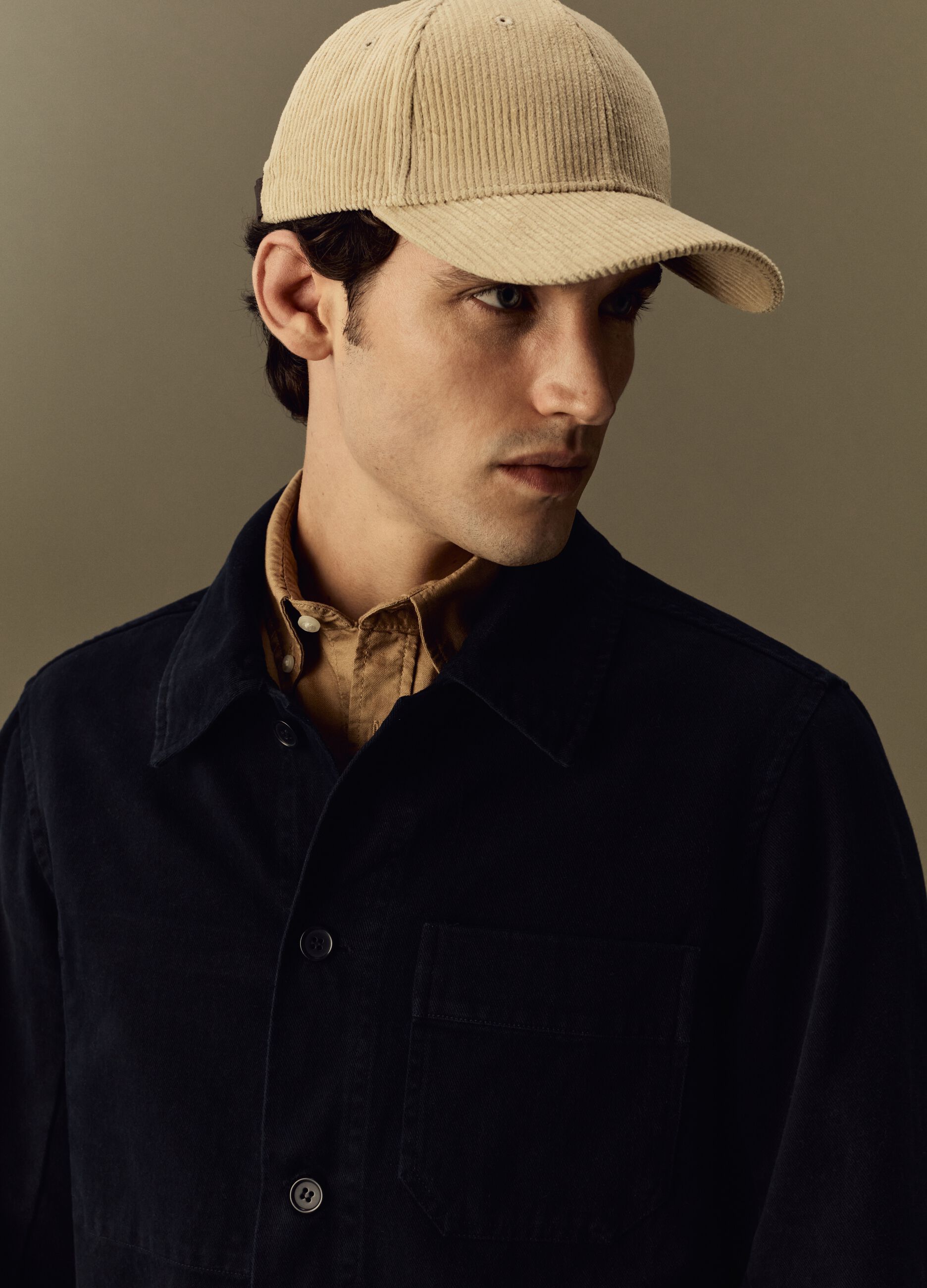 Sobrecamisa de algodón con bolsillos
