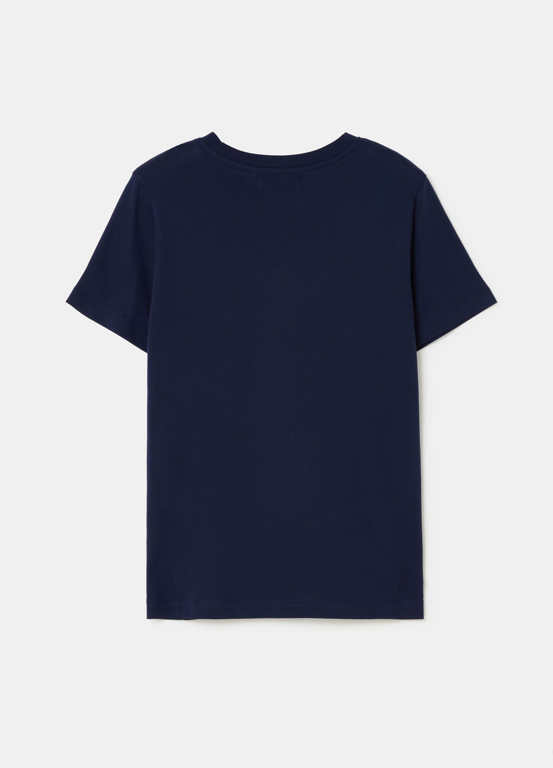 Supima cotton T-shirt with round neck_4