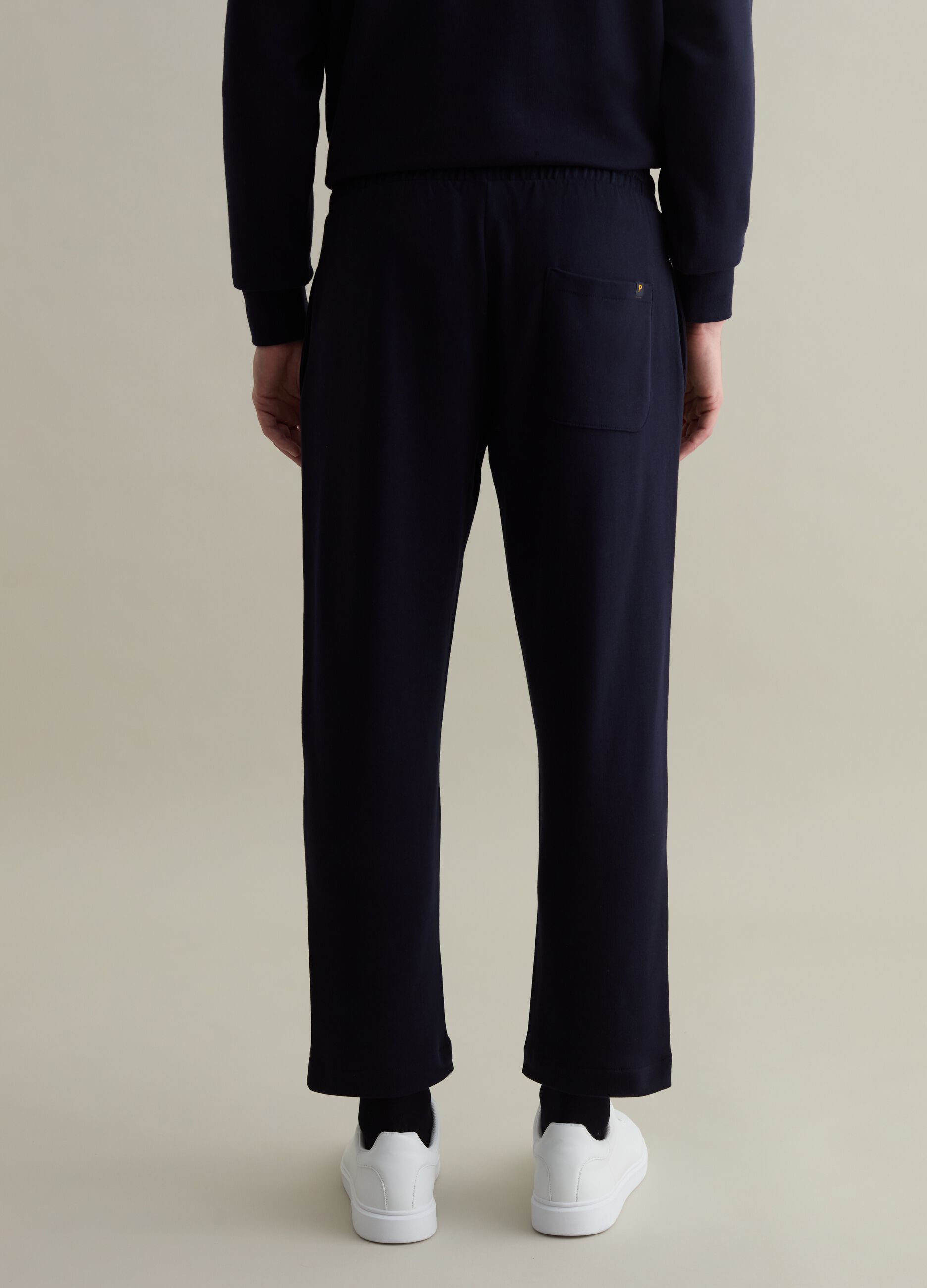 French terry joggers with drawstring