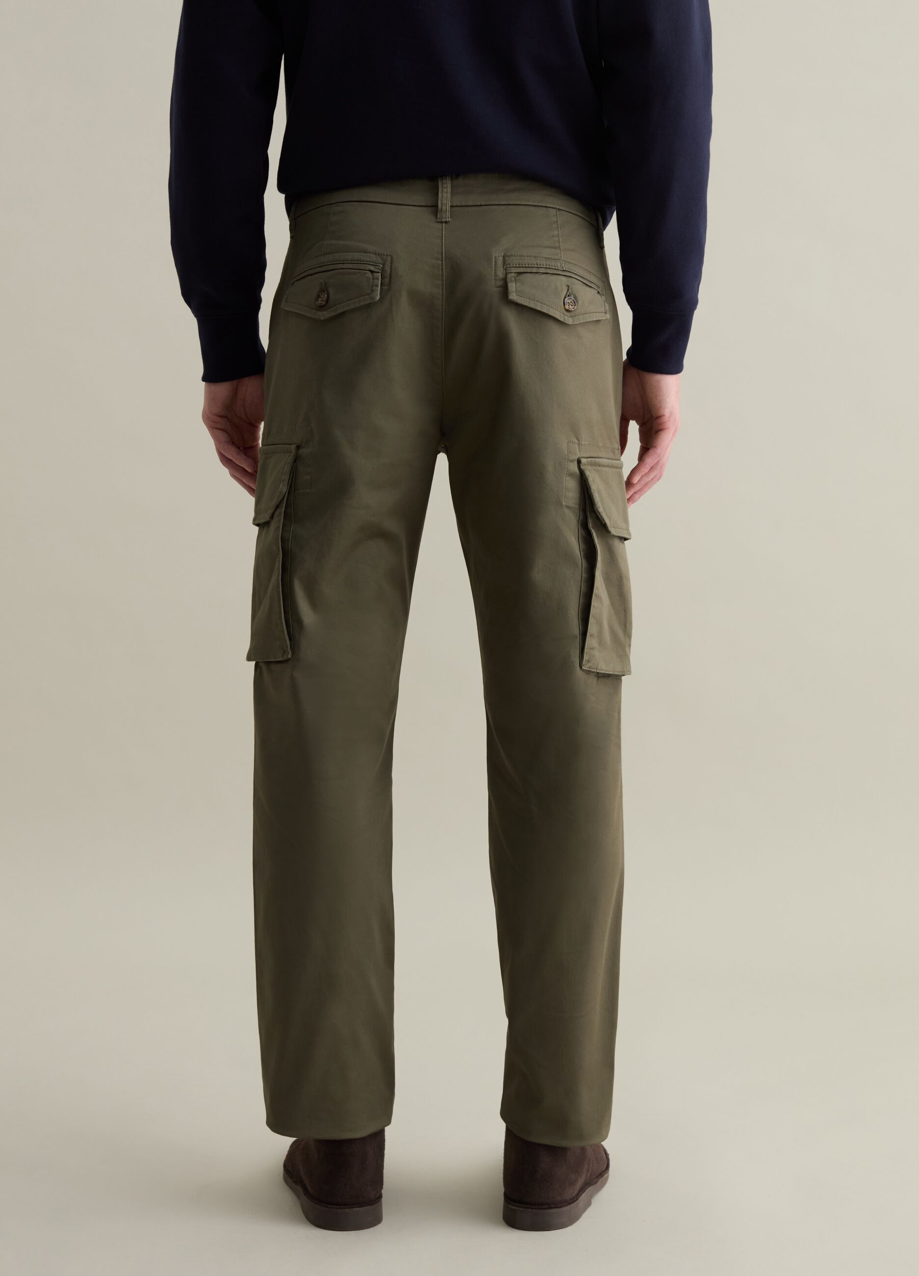 Cargo trousers in stretch cotton_2