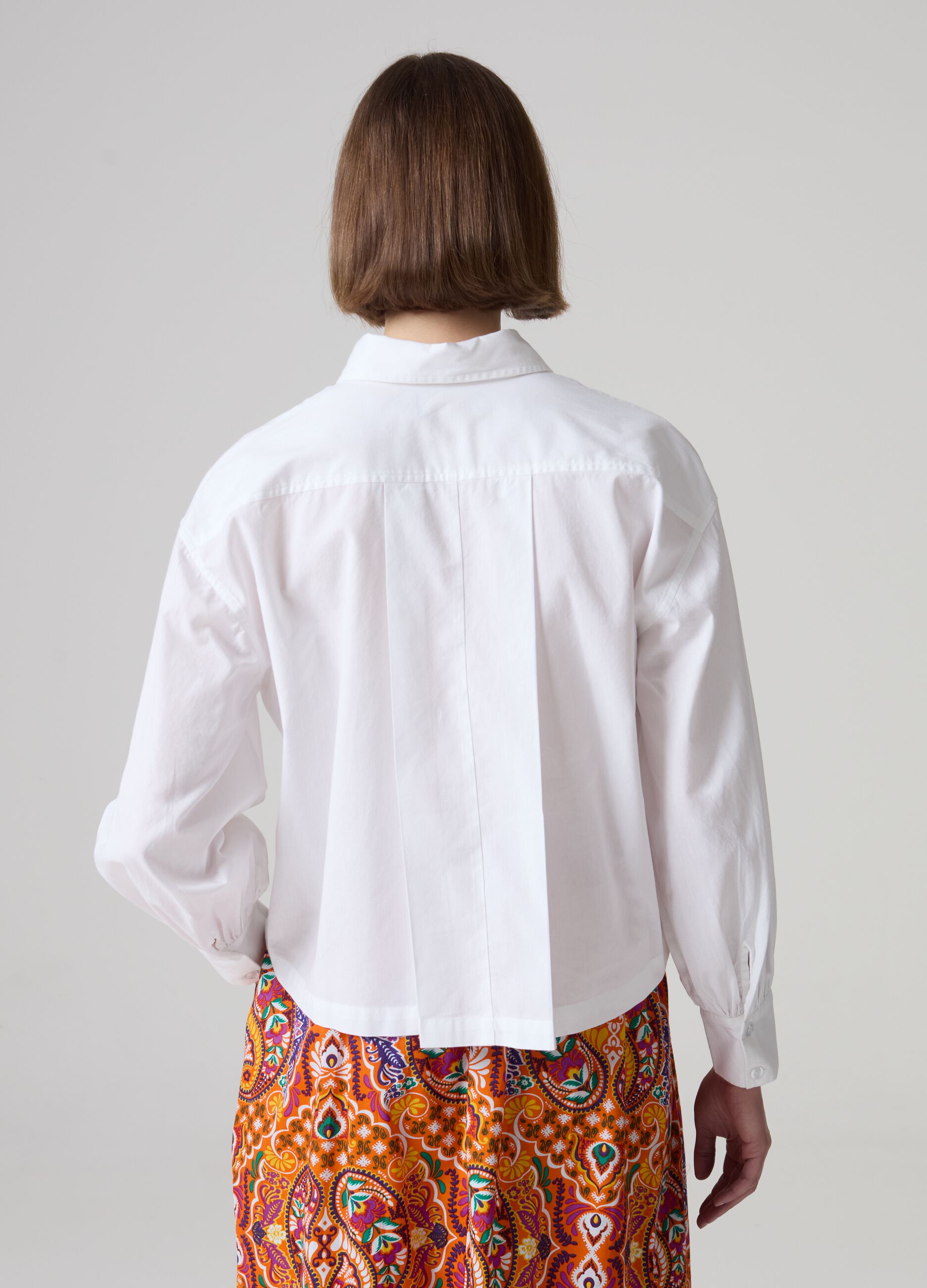 Cotton blouse with puff sleeves_2