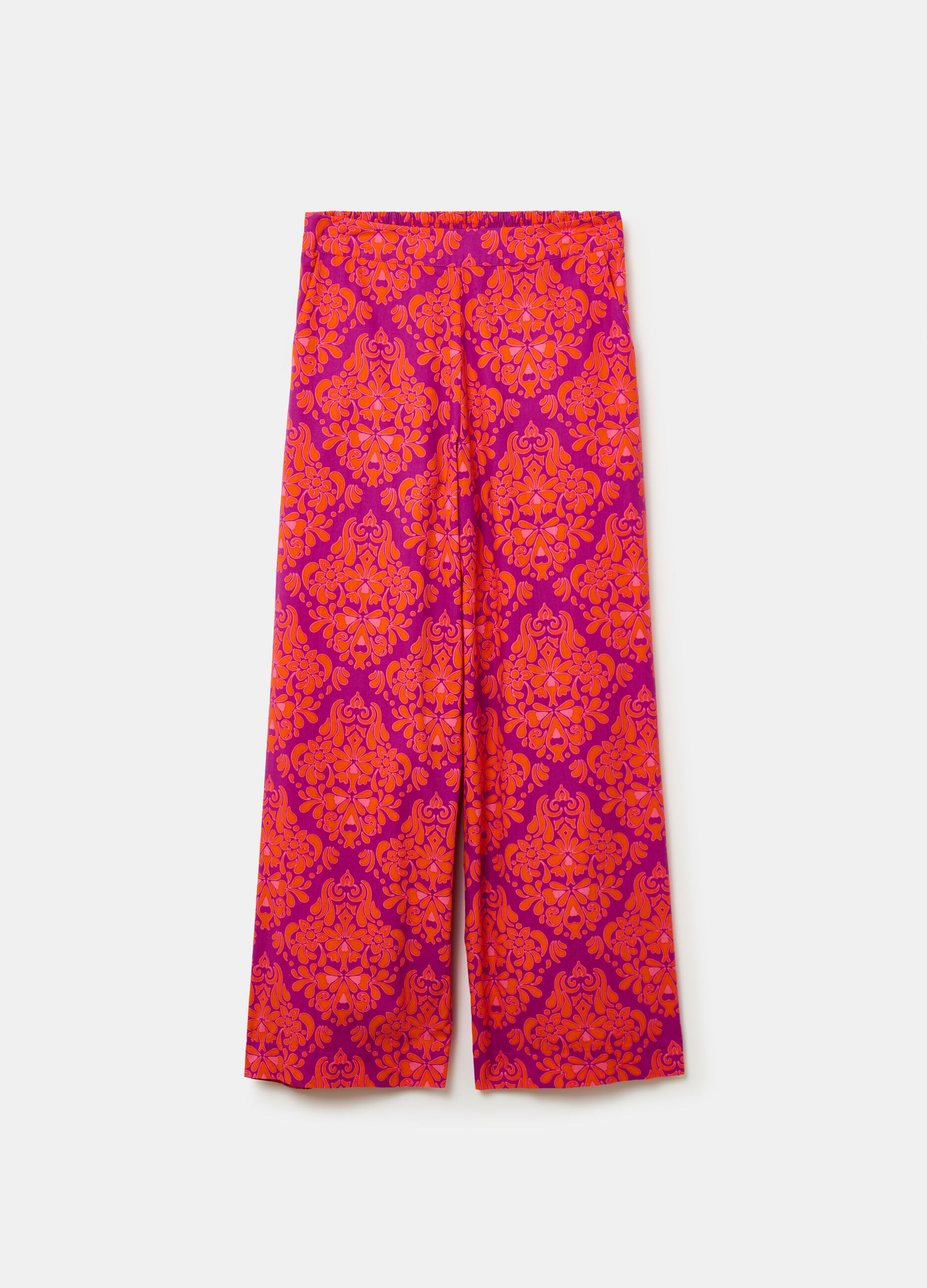 Pantalón wide leg estampado_3
