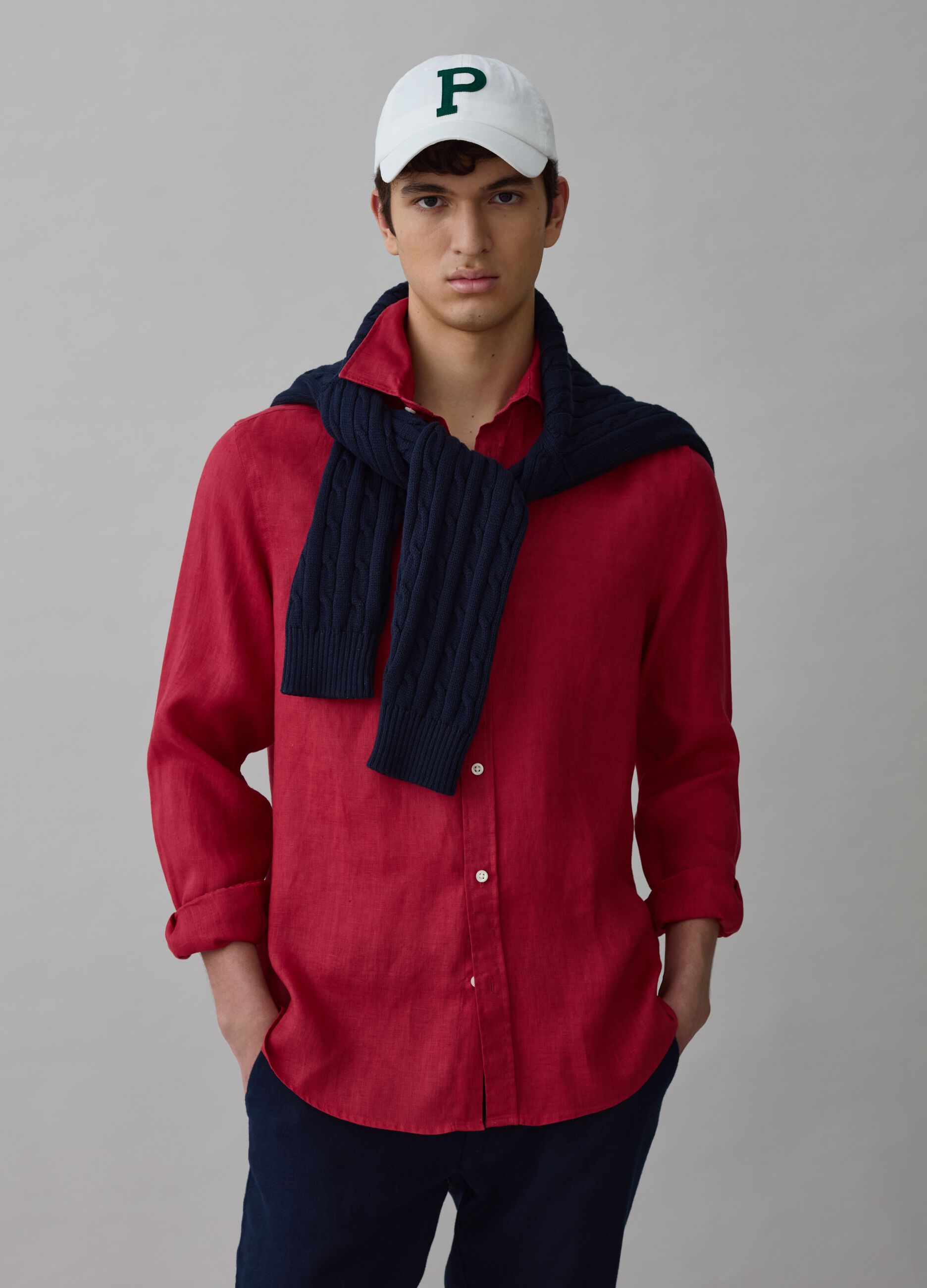 Regular-fit shirt in linen_1